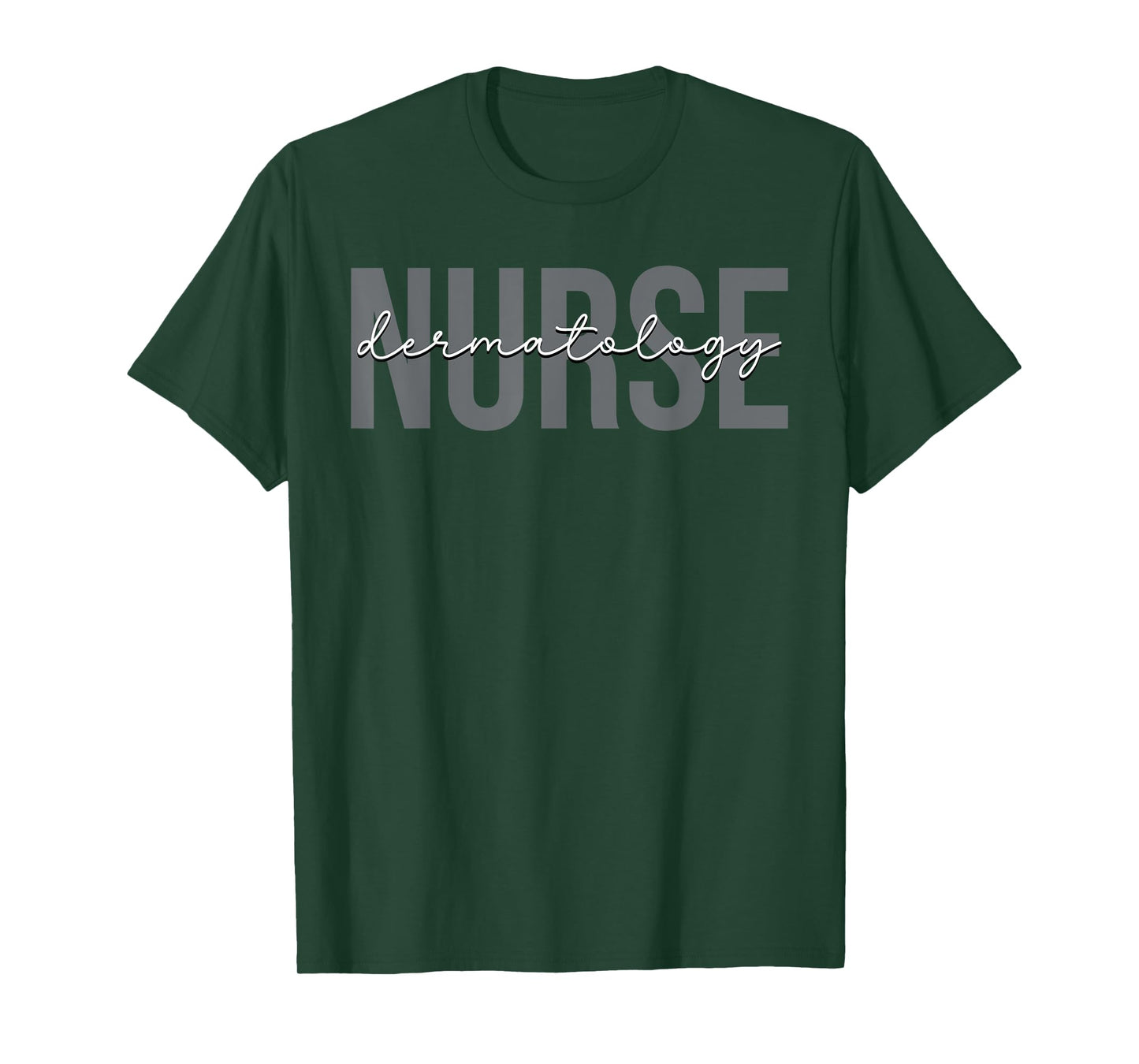 Dermatology Nurse Dermatologist Gifts Unisex-Adult T-Shirt Black Small Modern U-Neck Short Sleeve Graphic T-Shirt