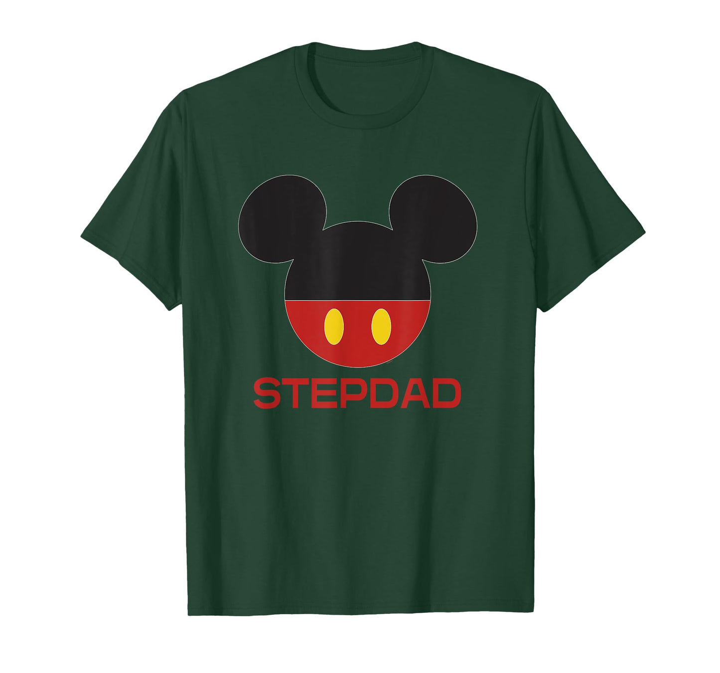Disney Mickey Mouse Icon Shorts Stepdad Father’s Day T-Shirt