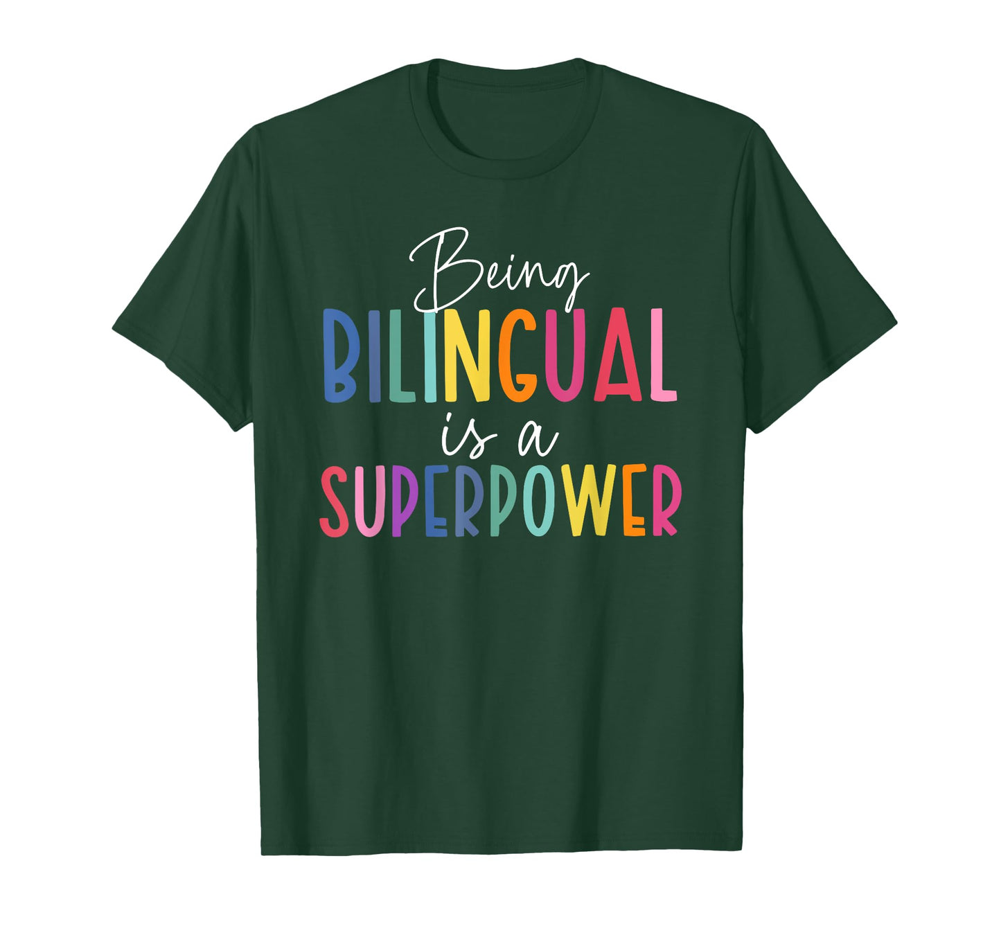 being bilingual is a superpower spanish mexican teacher T-Shirt