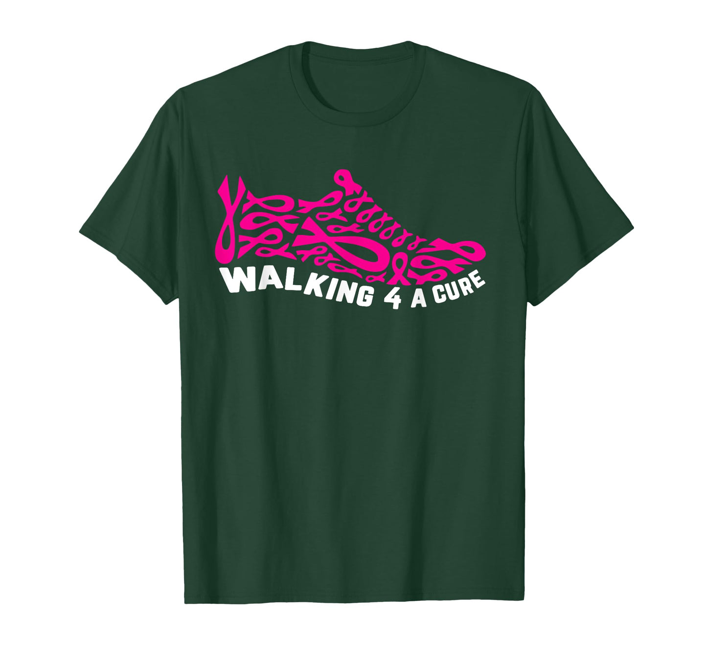 Breast Cancer Pink Ribbon Walk For Cure Cool Awareness Gifts T-Shirt