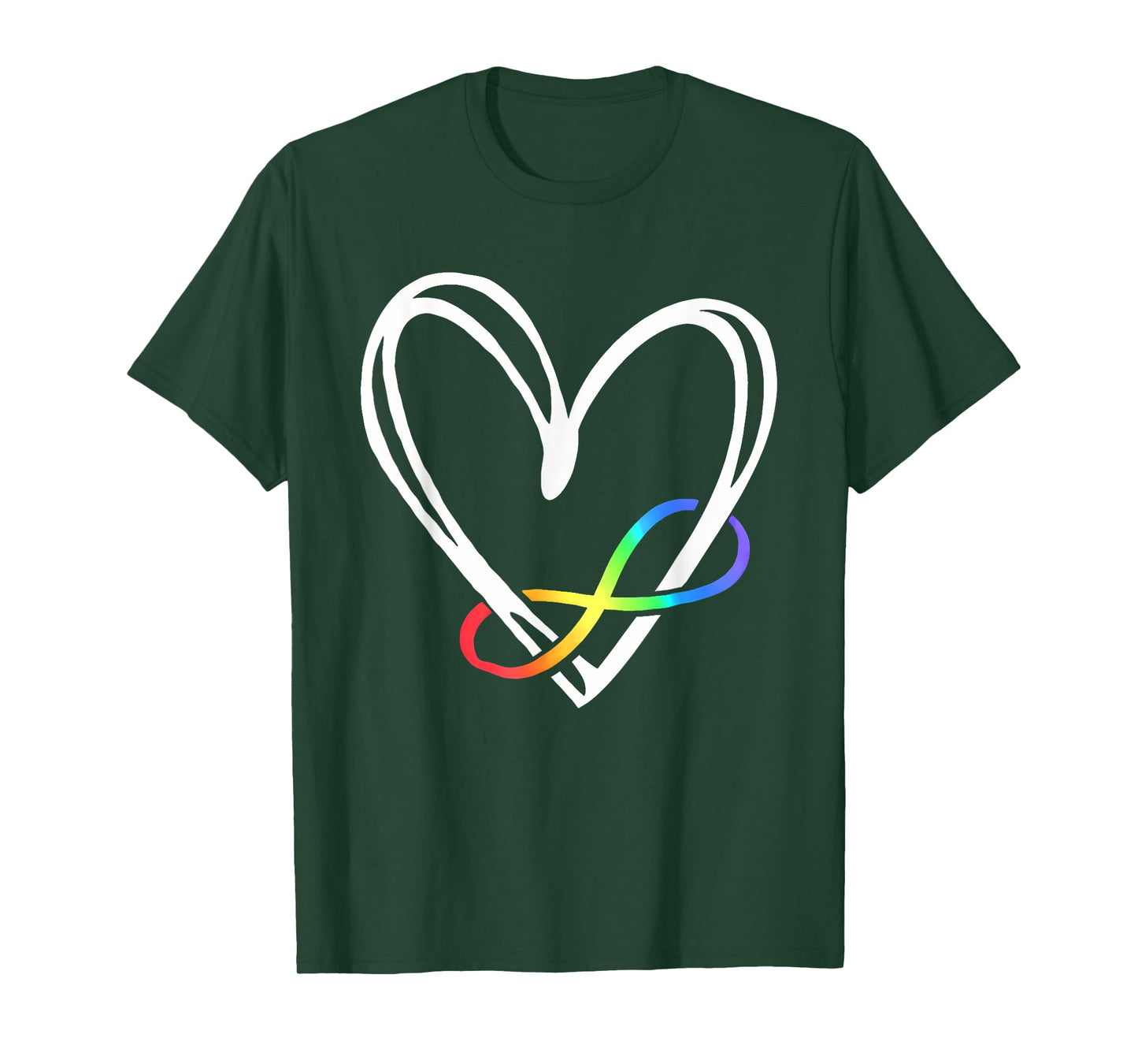 Infinity Heart Autism Awareness Love Needs No Words Tie Dye T-Shirt