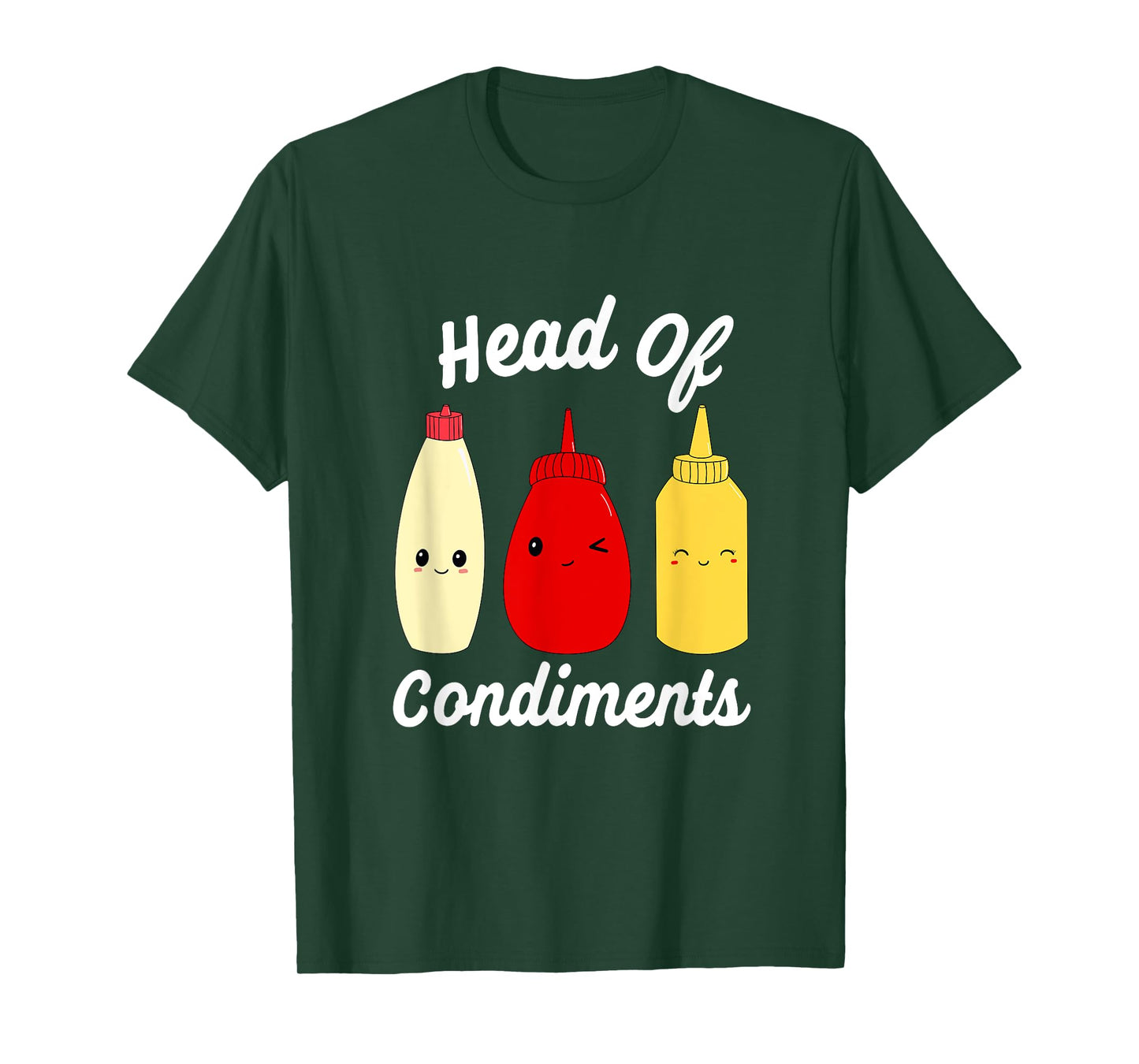 Head Of Condiments Ketchup Mayo Mustard Sauces T-Shirt