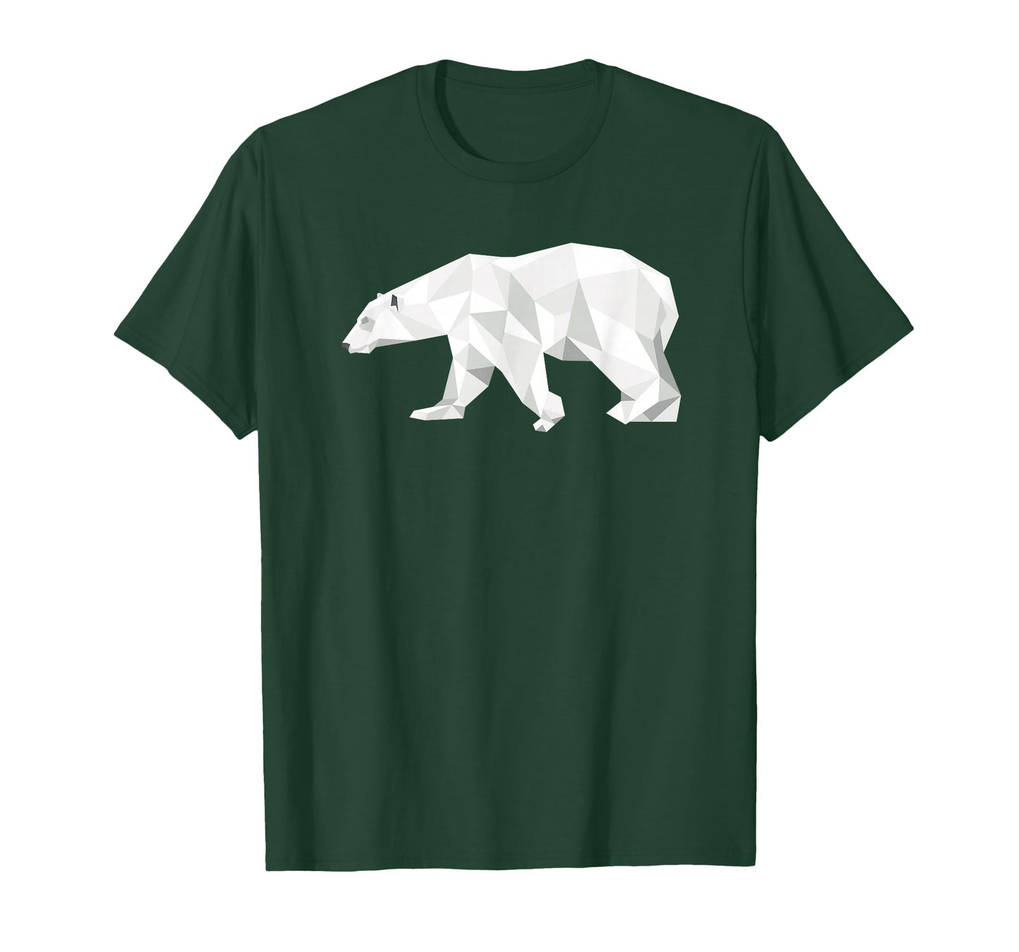 Cool Polar Bear Geometric Pattern Boho Art Christmas Animal T-Shirt