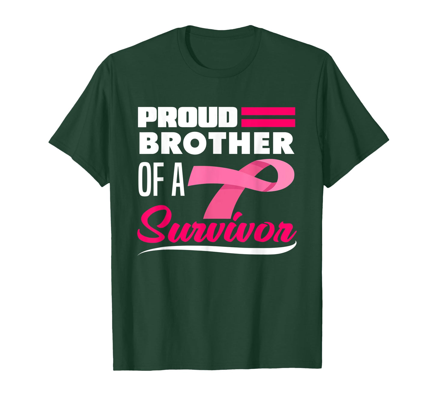 Proud Brother Of A Survivor Sister Breast Cancer Awareness T-Shirt