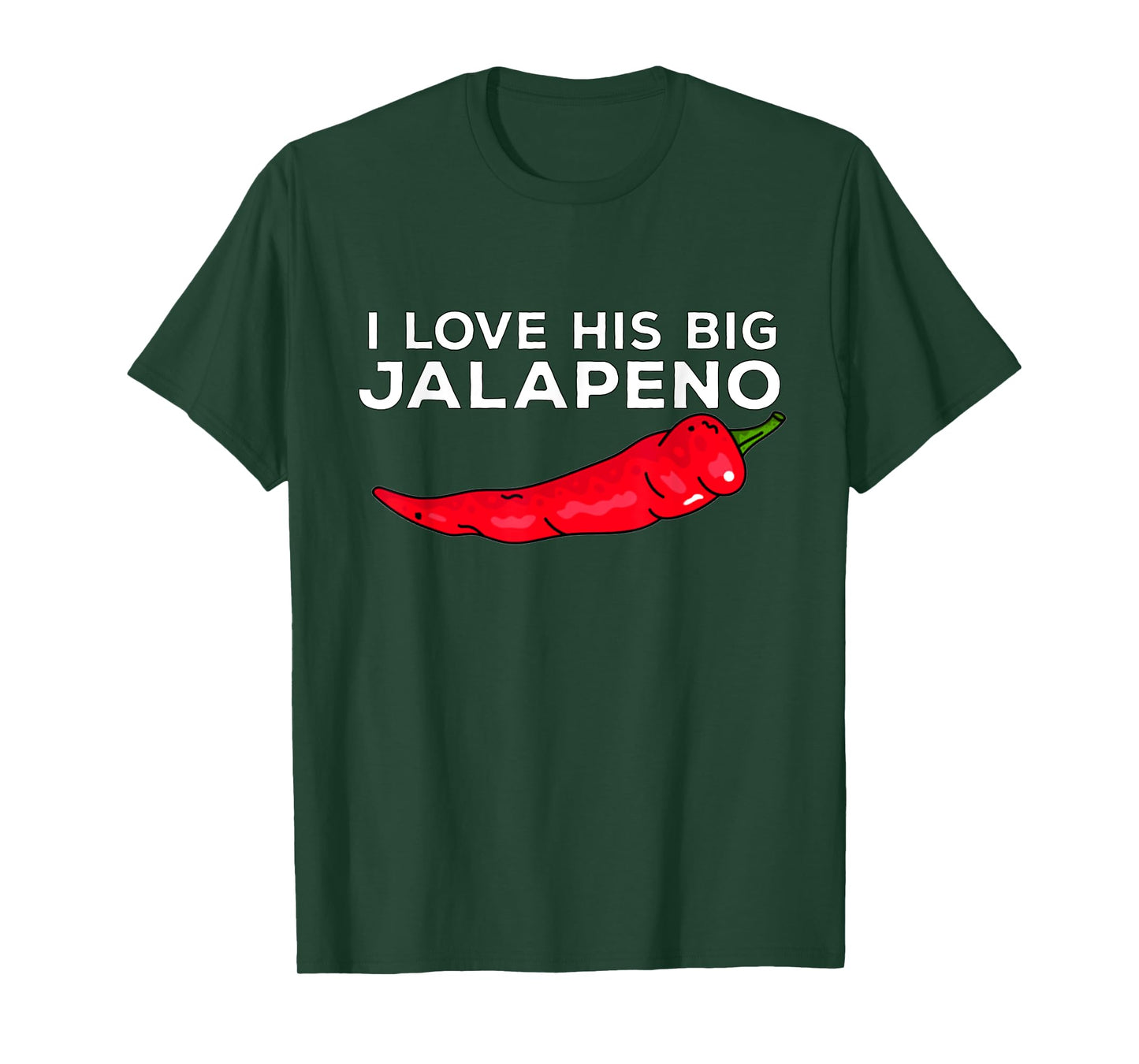 Cinco De Mayo Matching Couple shirt i Love His big Jalapeno T-Shirt