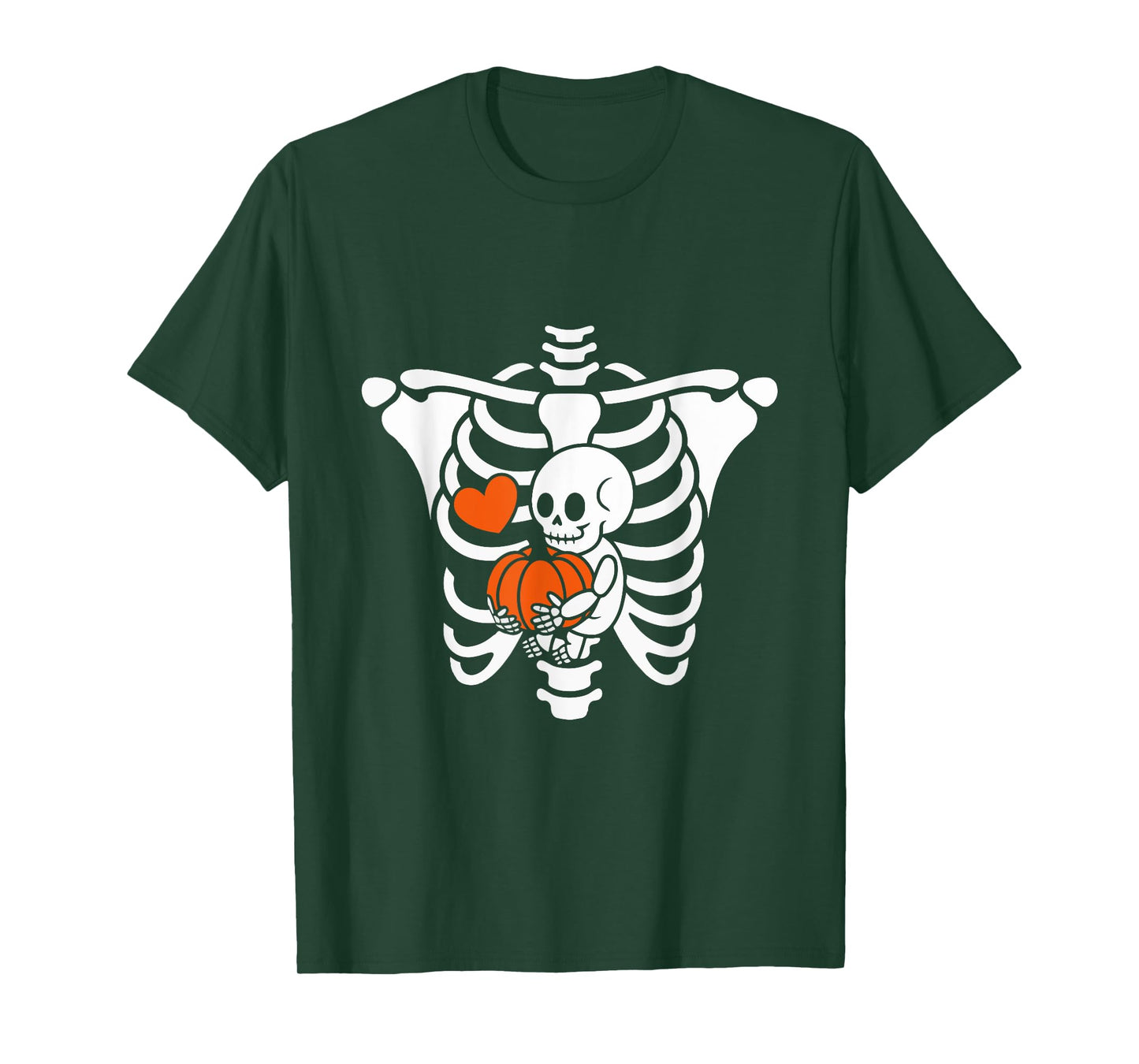 Skeleton Pregnancy Announcement Mom Halloween Women T-Shirt