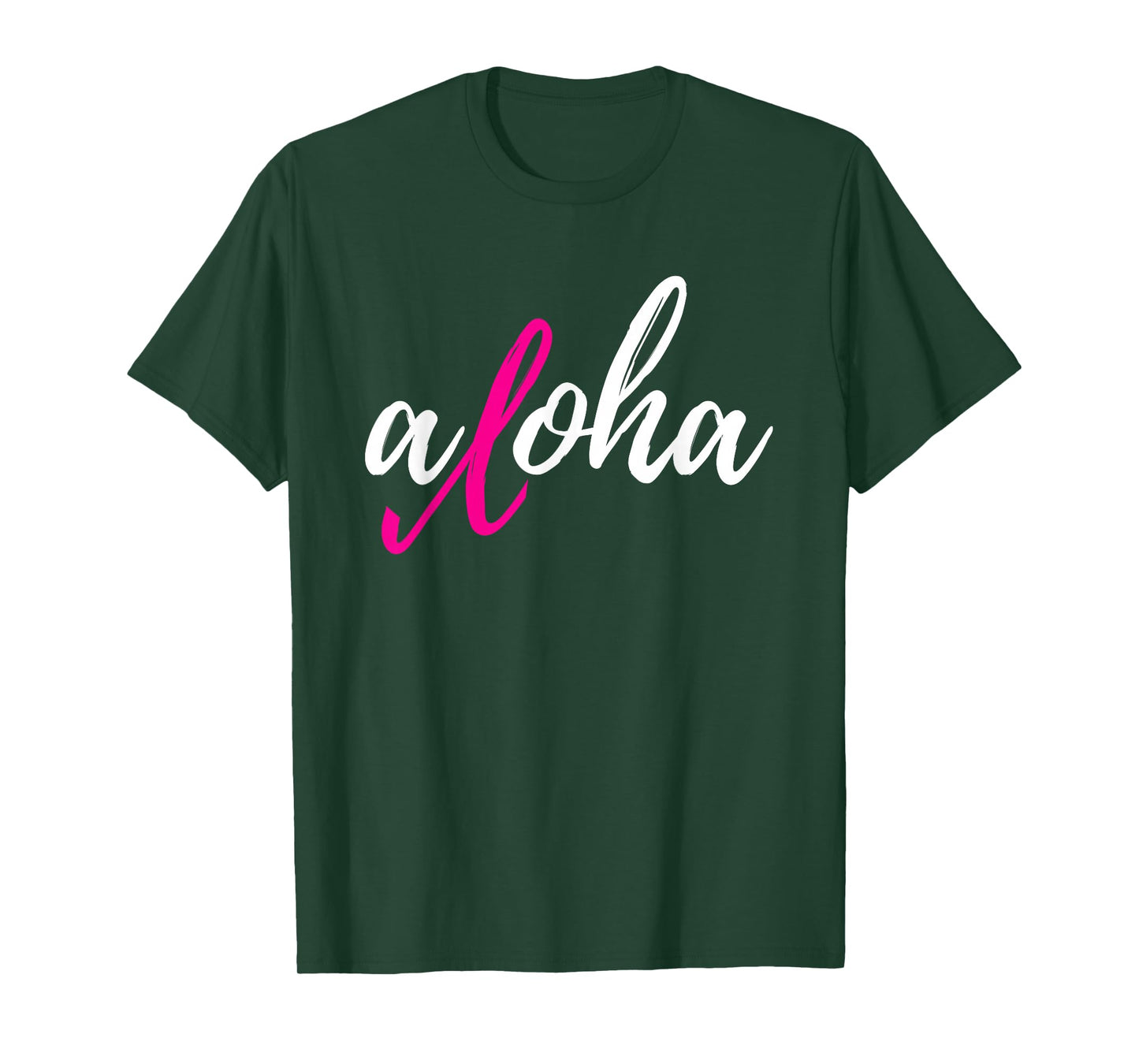 Aloha Pink Ribbon Breast Cancer Awareness T-Shirt
