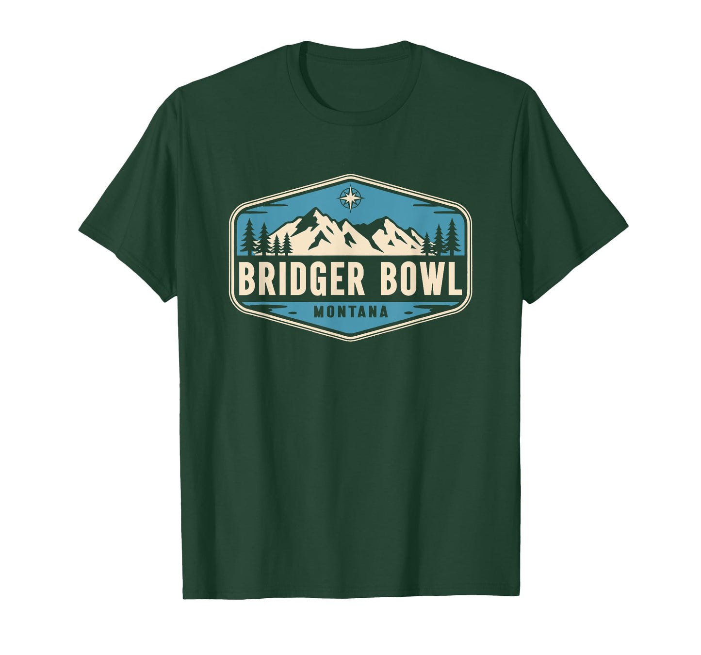 Bridger Bowl Montana Nature Mountain Graphic T-Shirt