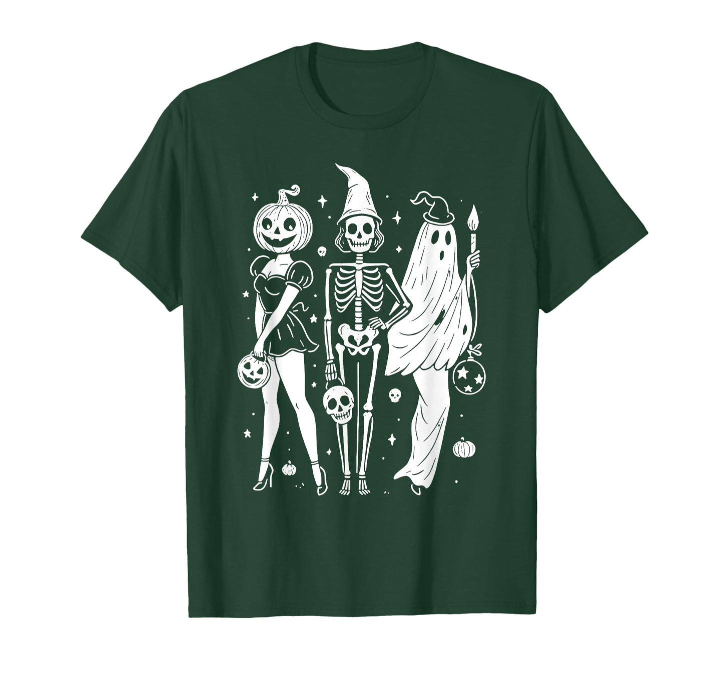 Ghouls Halloween Ghost Spooky Squad Funny Girl Witchy T-Shirt