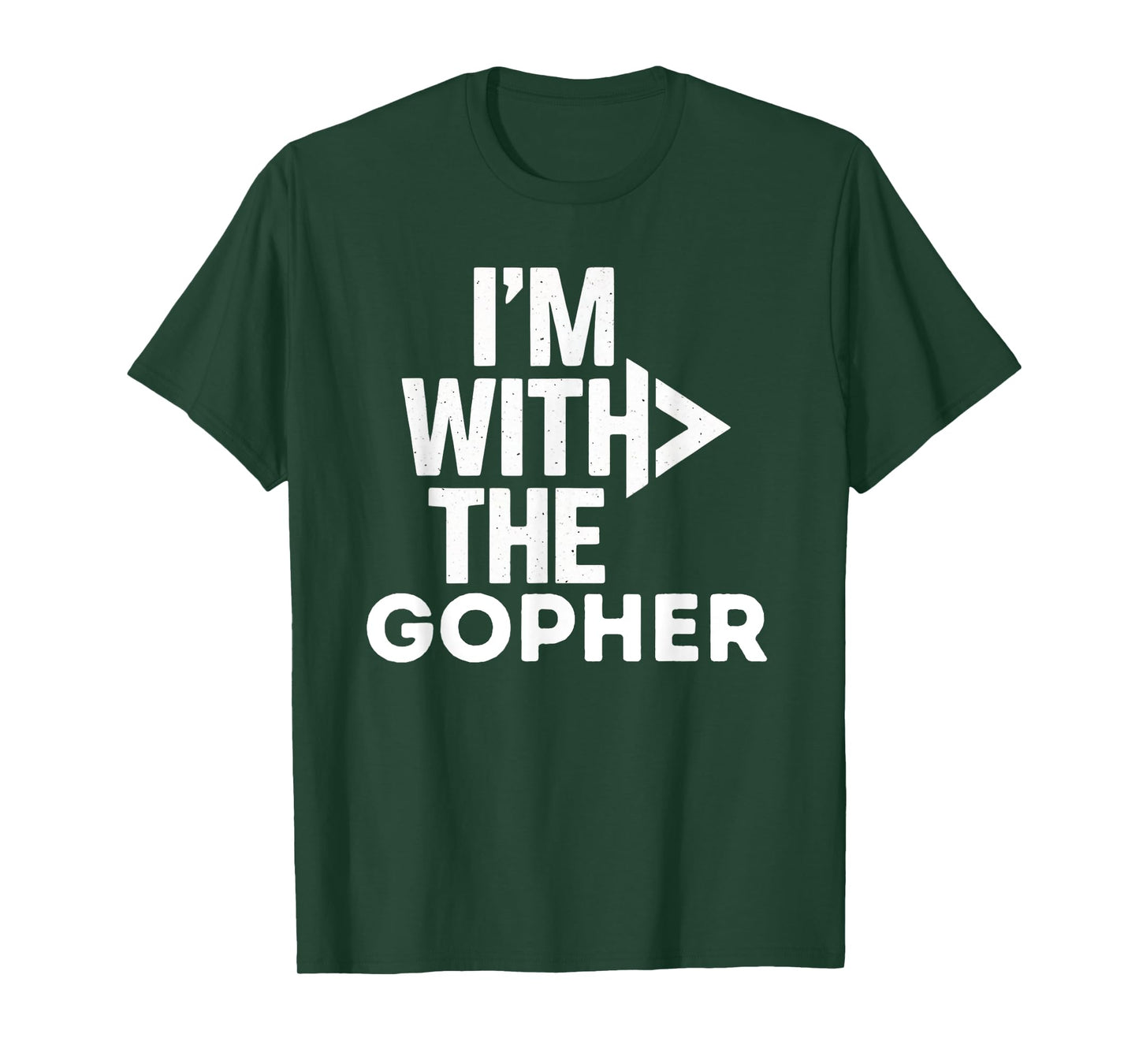 I'm With The Gopher Funny Costume Couples Matching T-Shirt