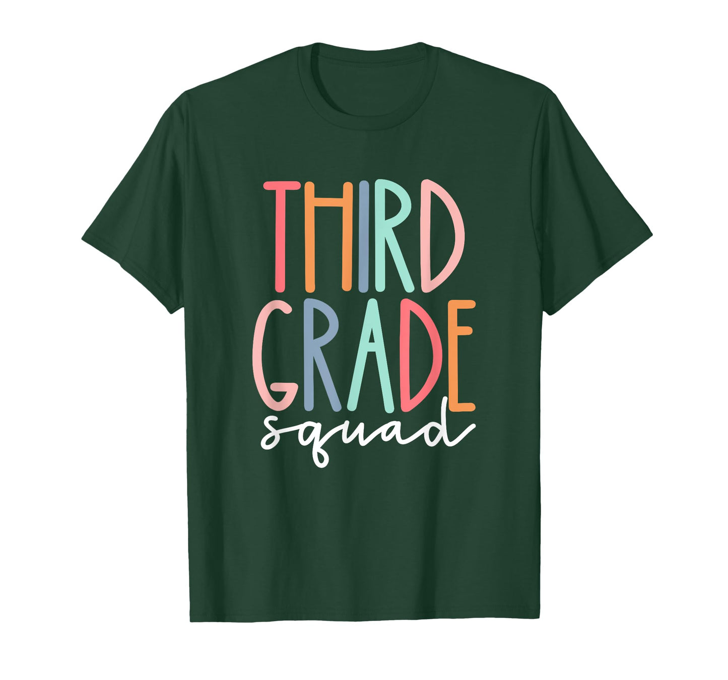 Third Grade Squad 3rd Grade Teacher Crew Back To School Team T-Shirt