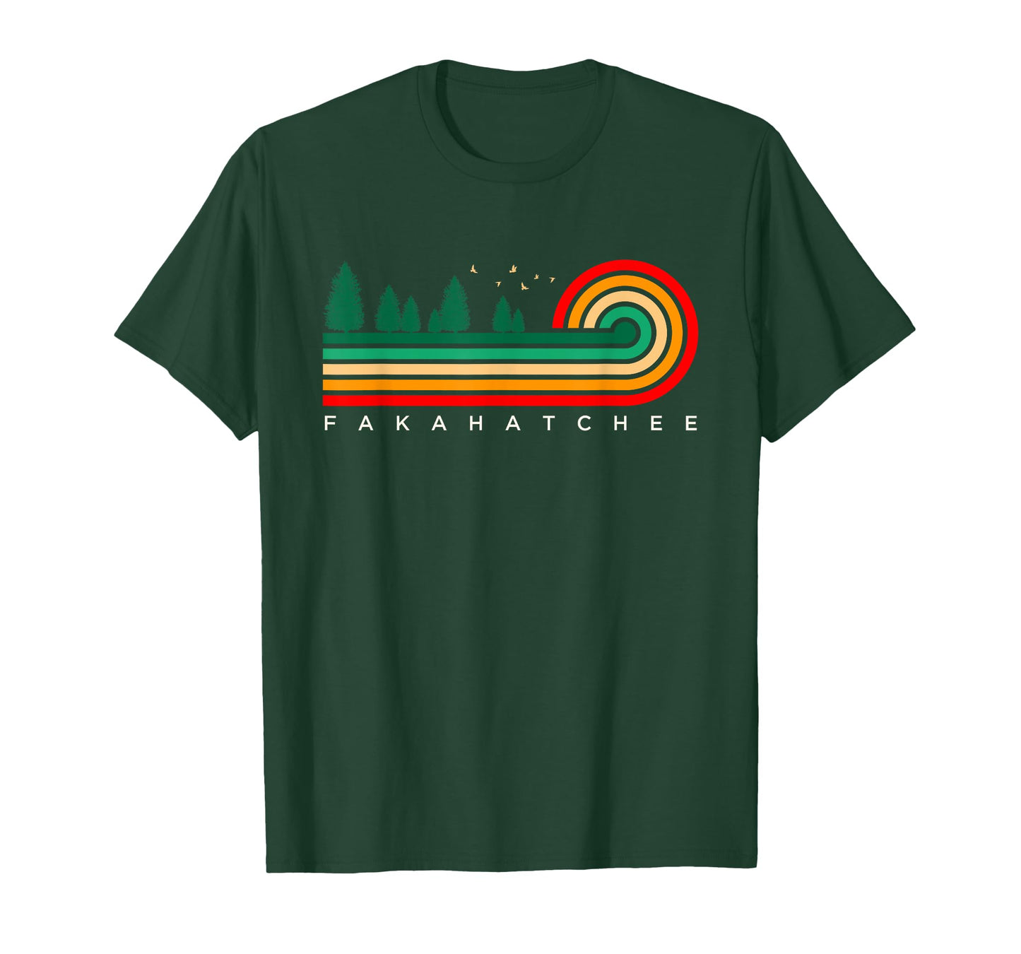Evergreen Vintage Stripes Fakahatchee, Florida T-Shirt