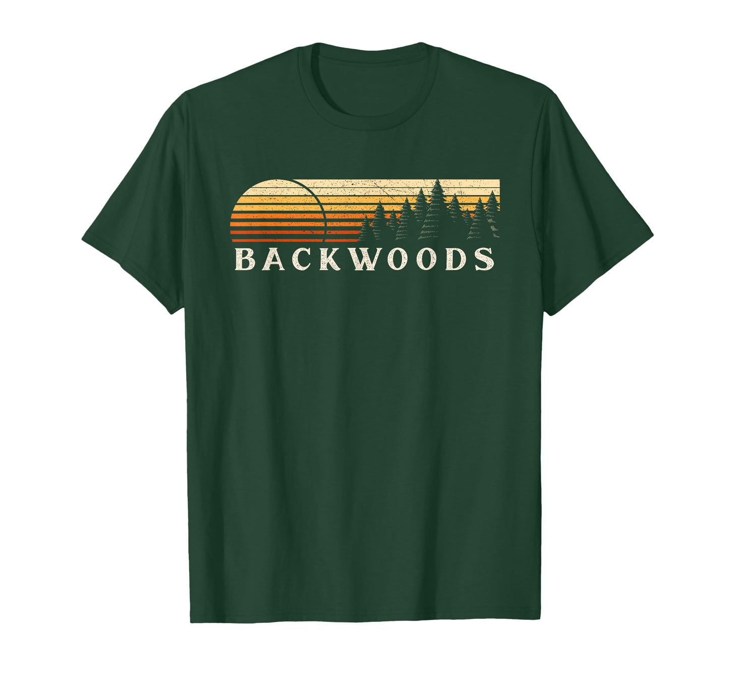 Backwoods, TN Vintage Evergreen Sunset Eighties Retro T-Shirt