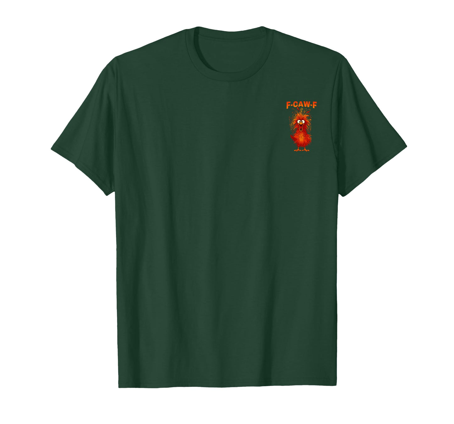 F-Caw-F Funny Chicken Humor Quote Rooster Meme 2 Sided T-Shirt