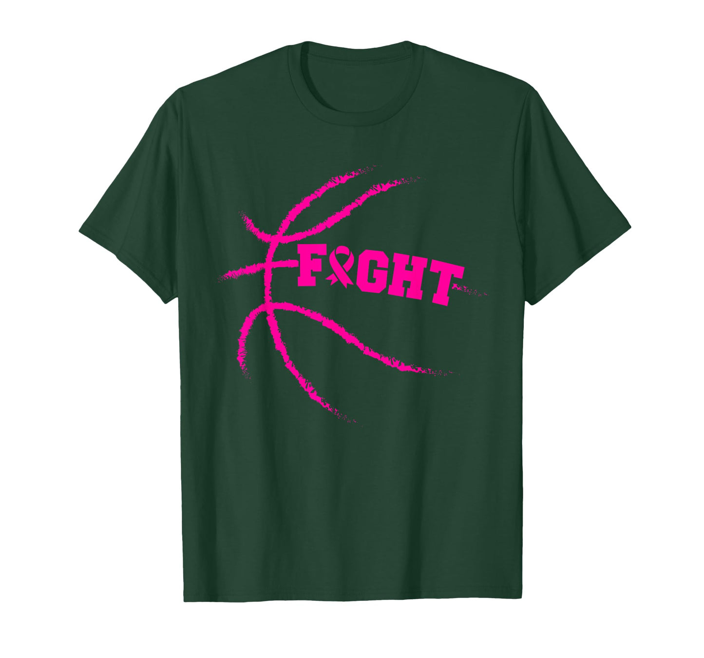 Breast Cancer Fight Basketball Player Pink Ribbon Awareness T-Shirt