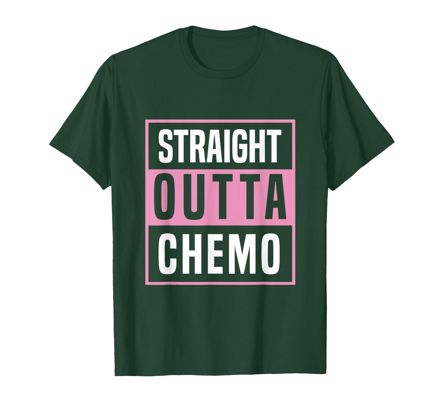 Straight Outta Chemo Breast Cancer Awareness T-Shirt