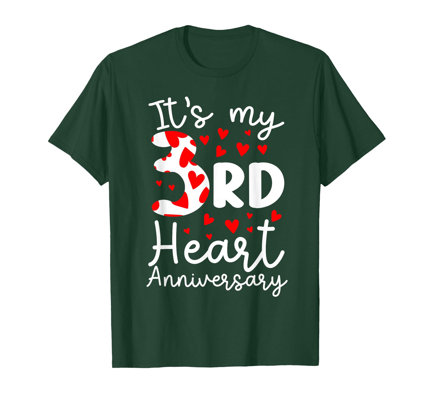 My 3rd Anniversary Three Year Heart Transplant Anniversary T-Shirt
