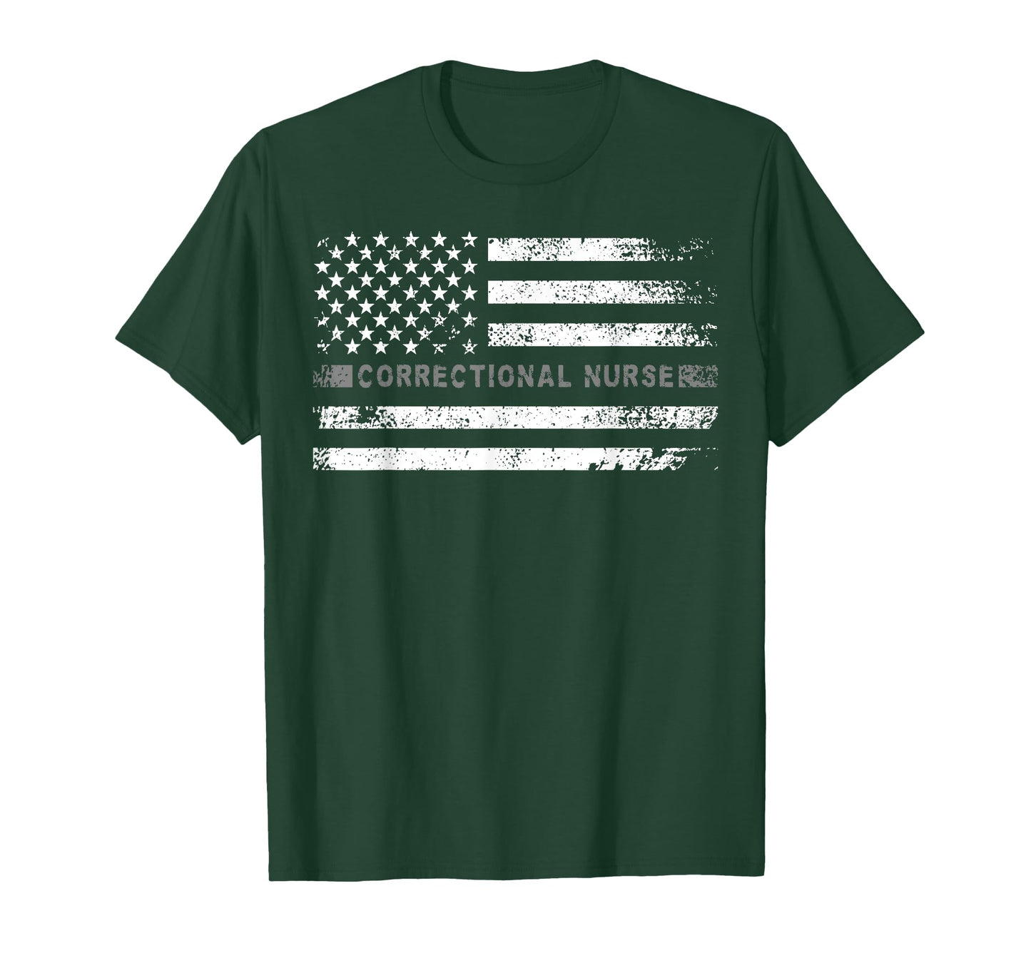 Corrections Nurse US Flag Correctional Nursing T-Shirt