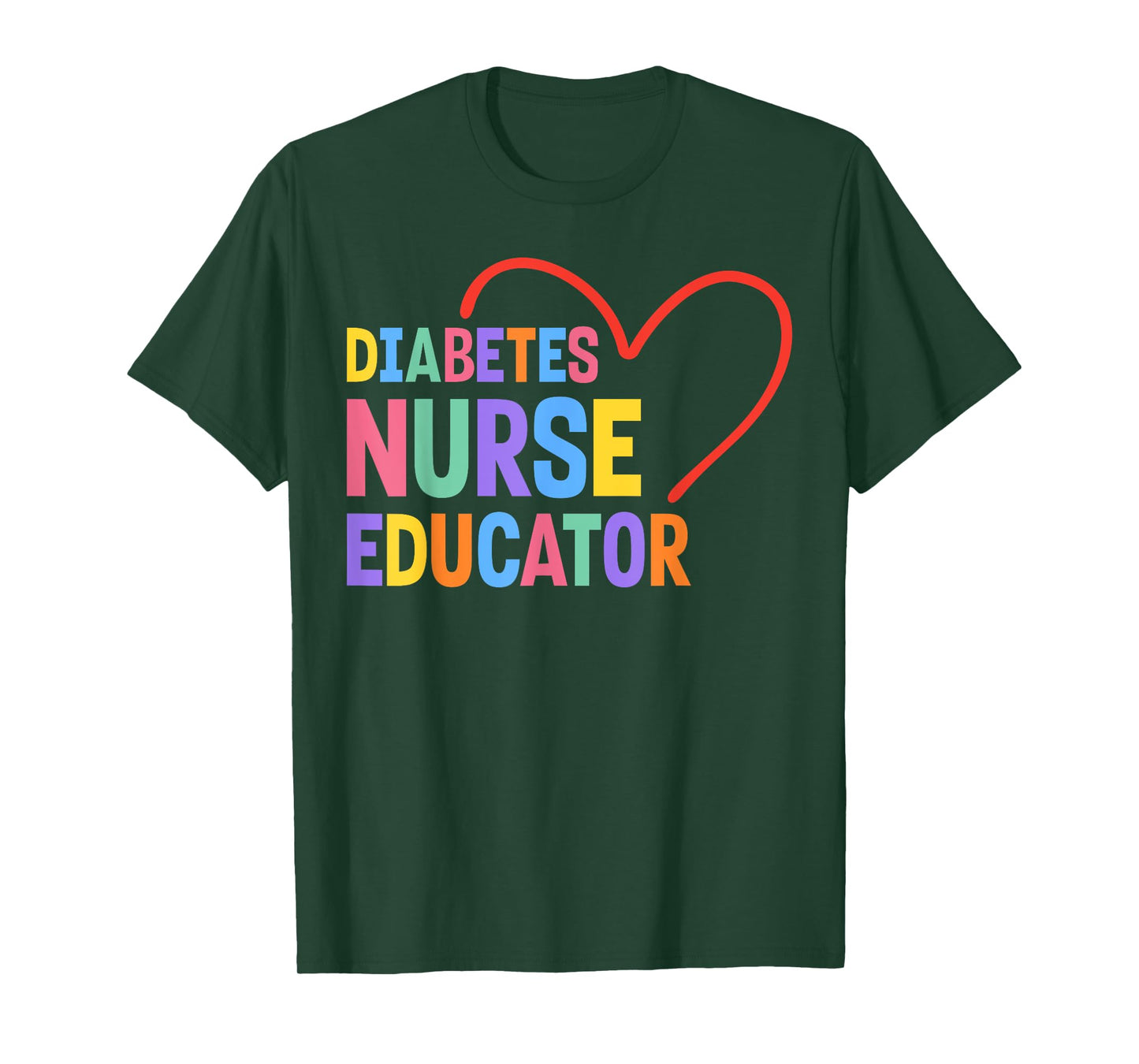 Diabetes Nurse Educator Heart T-Shirt
