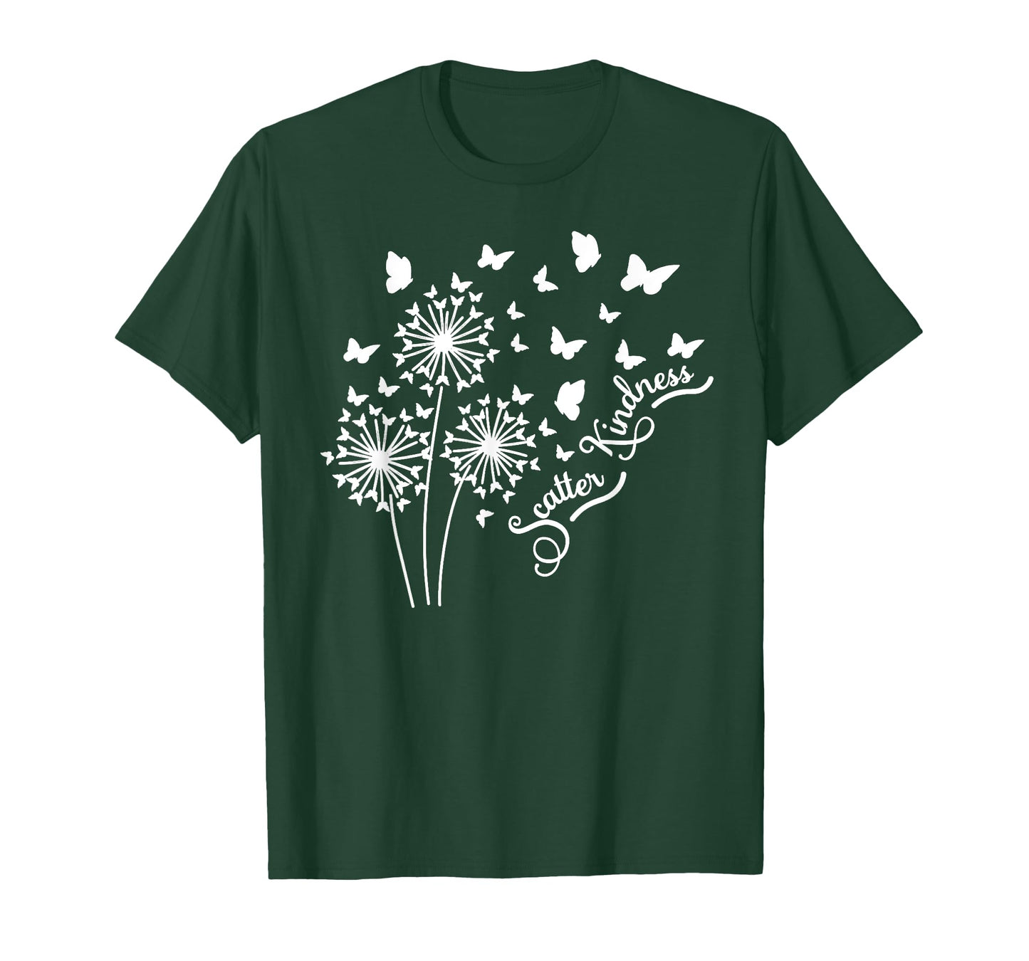Botanical Scatter Kindness Windflower Butterfly Dandelion T-Shirt