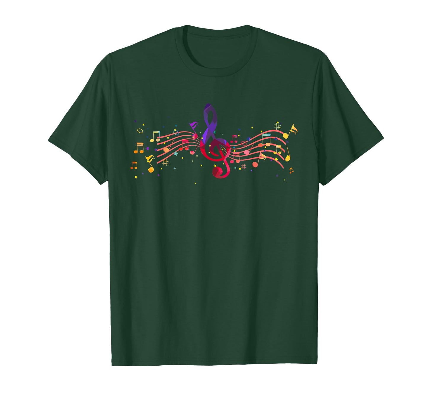 Treble Clef Musician Singer Music Notes Musical Instruments T-Shirt