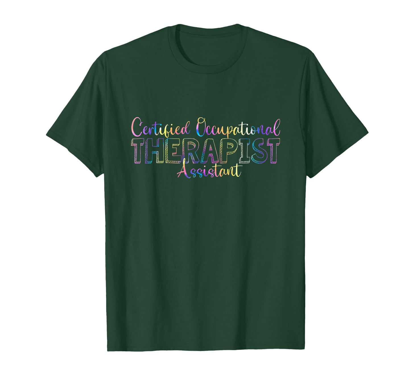 Cute Tie Dye Certified Occupational Therapist Assistant COTA T-Shirt