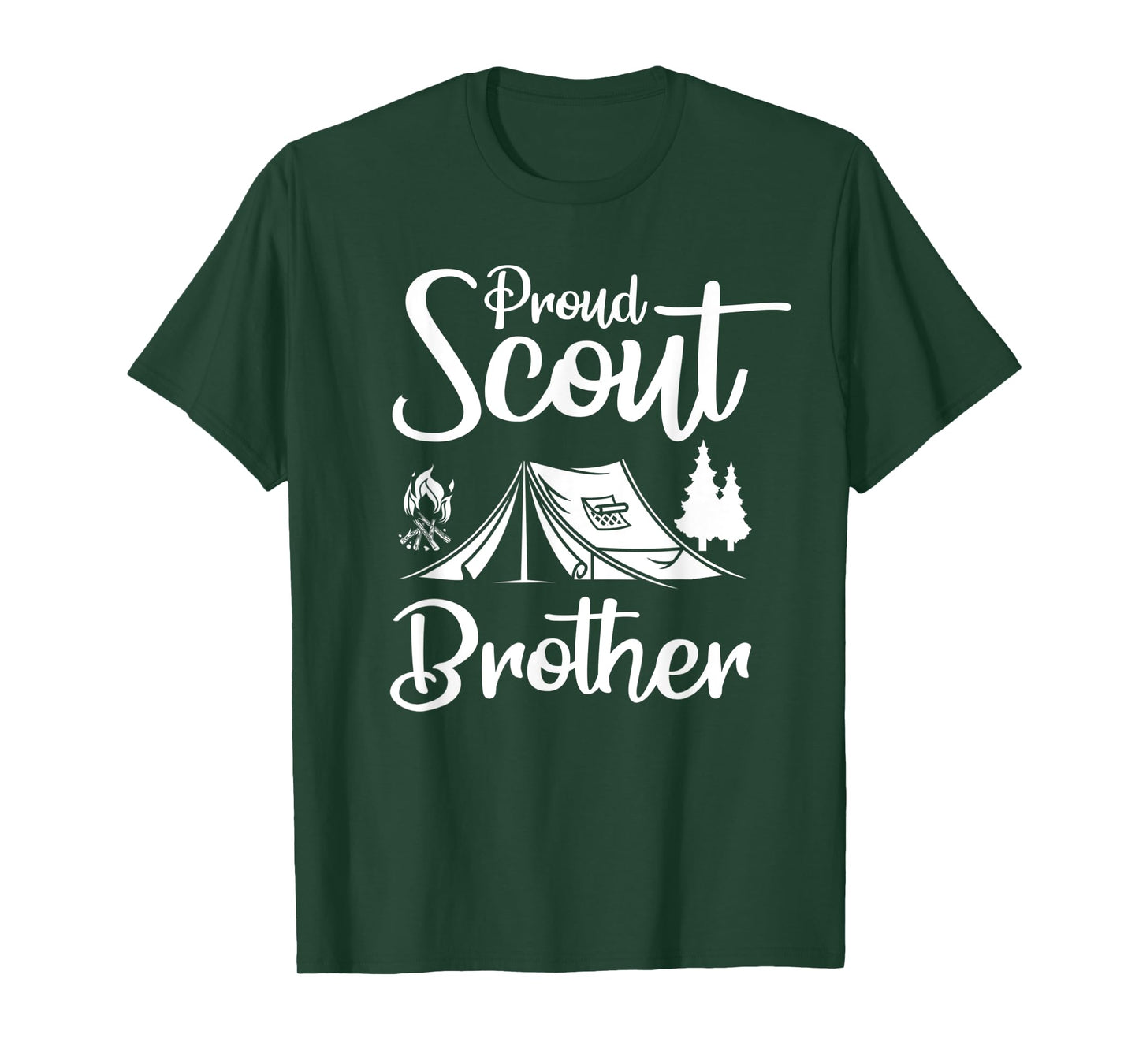 Proud Scout Brother Camping Scouting Tent Scout Leader T-Shirt