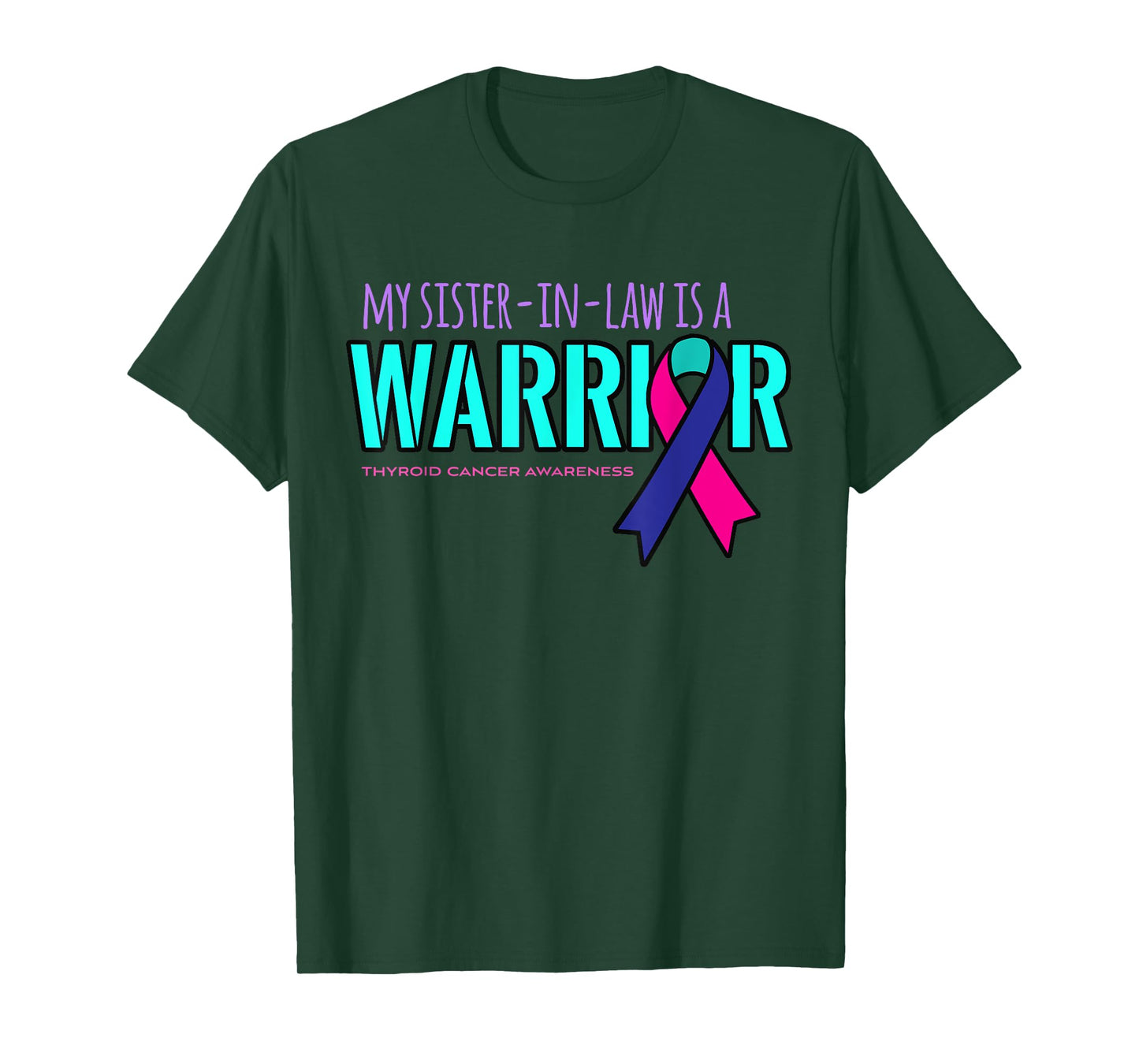 My Sister-in-law is a Warrior Thyroid Cancer Awareness Shirt T-Shirt
