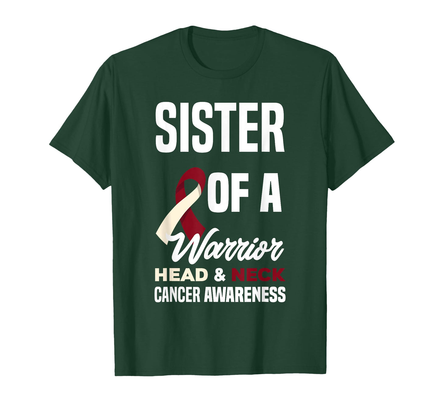 Proud Sister Of A Warrior Head & Neck Cancer Awareness T-Shirt