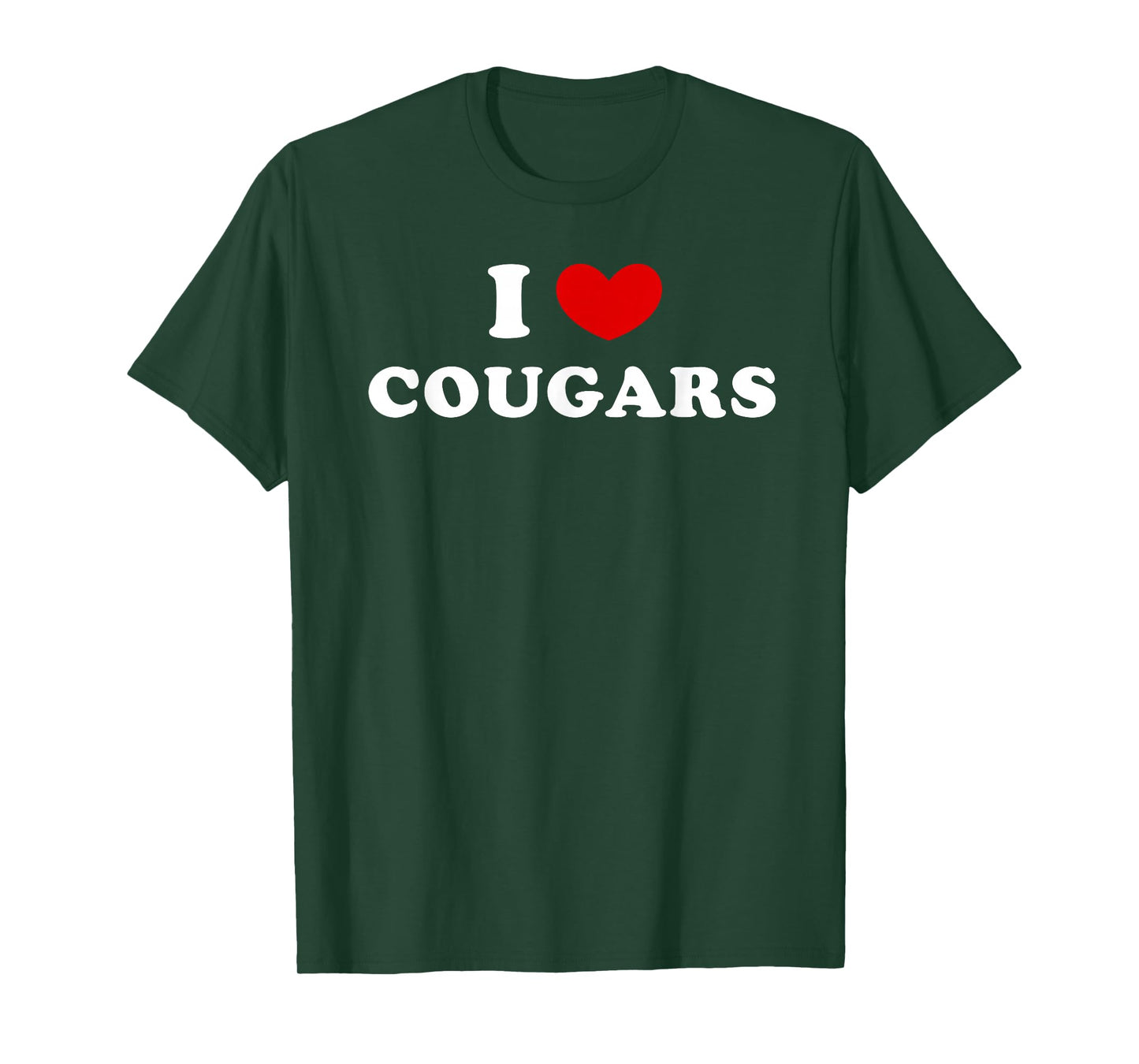 I Love Cougars, I Heart Cougars T-Shirt