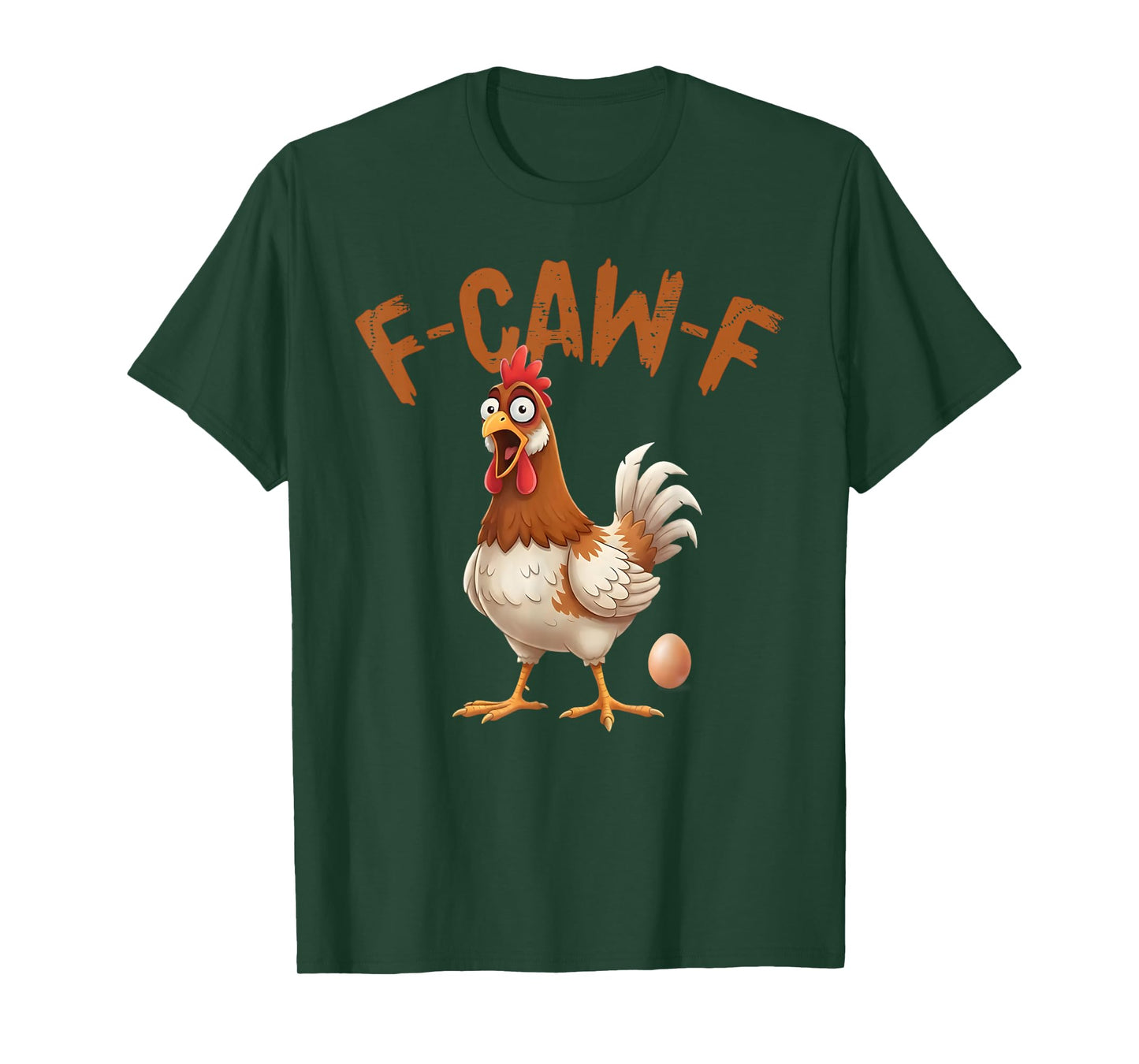 Funny Chicken F-CAW-F Humor FCAWF Chicken Halloween Pregnant T-Shirt
