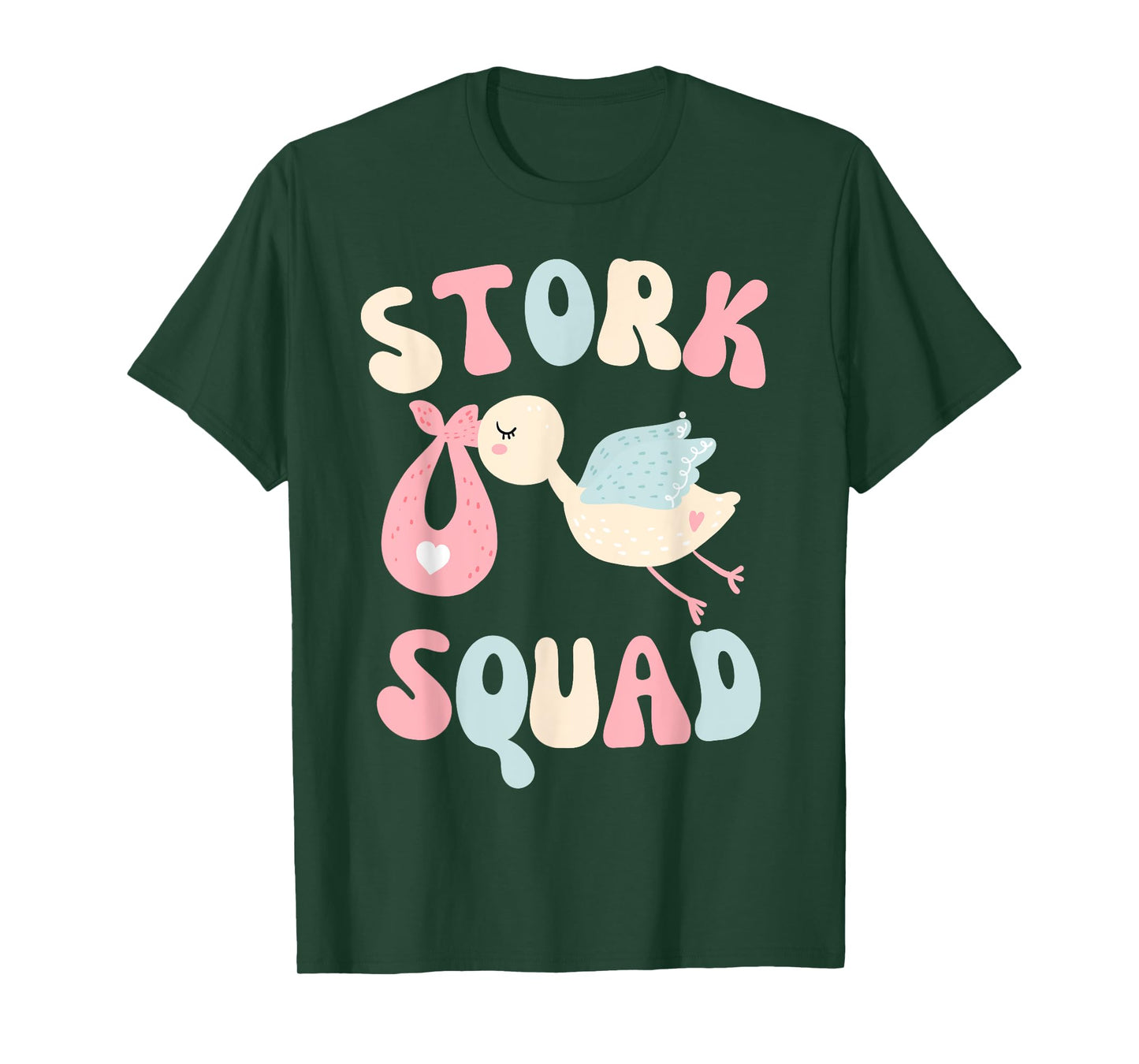 Stork Squad Matching Labor and Delivery Nurse Team T-Shirt