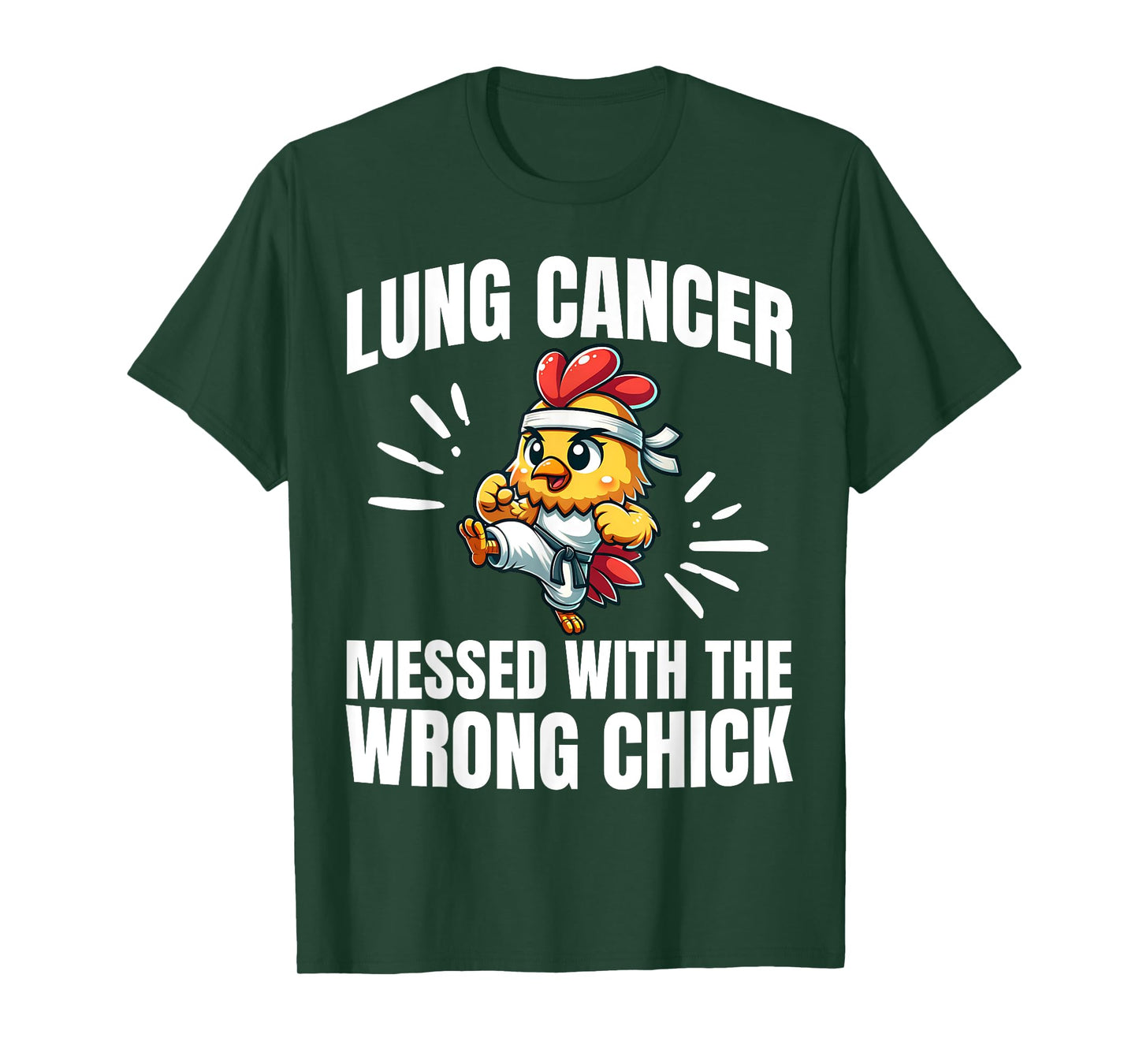 Lung Cancer Messed With The Wrong Chick Warrior Survivor T-Shirt