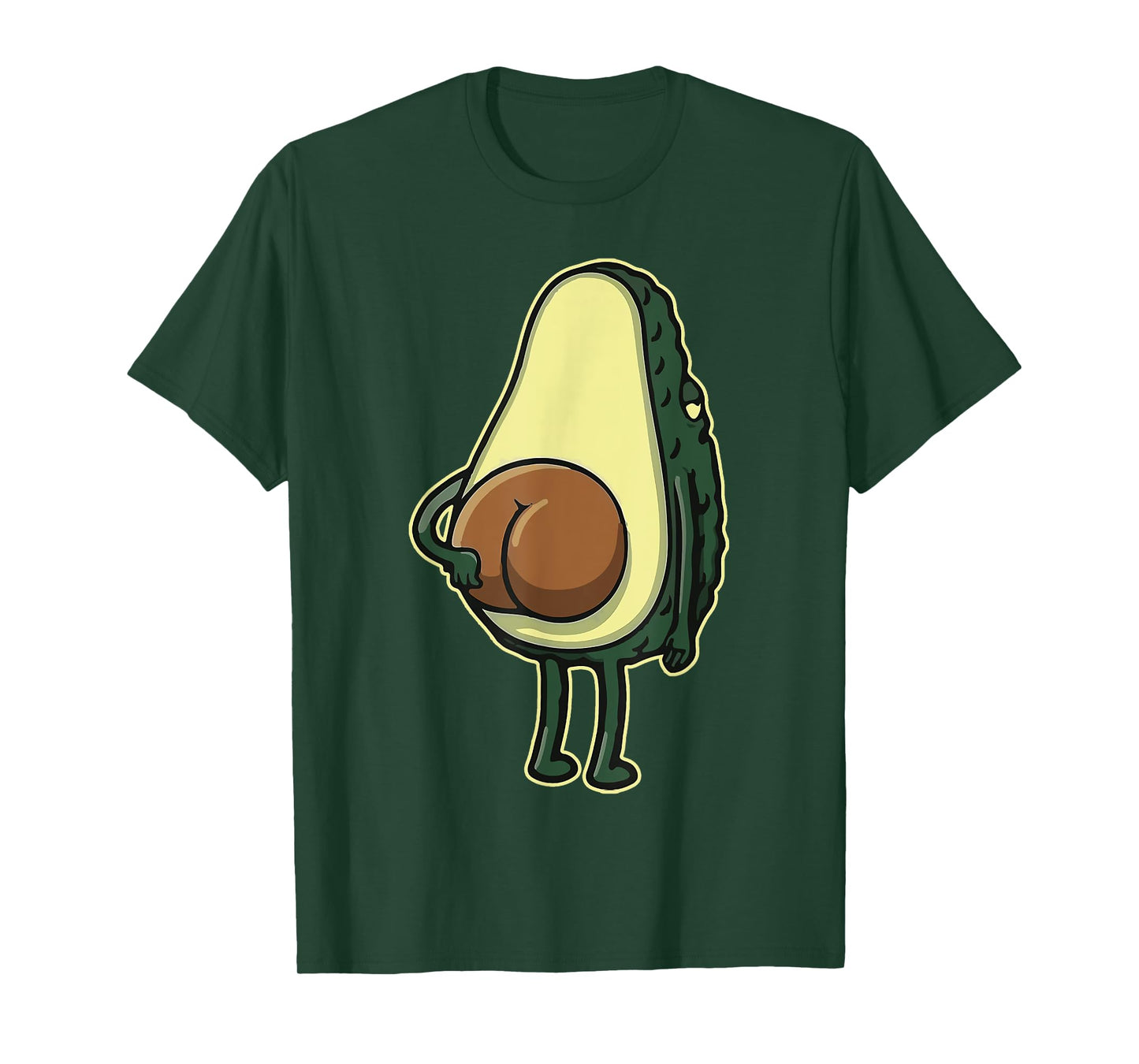 Funny Avocado Scratching Butt Vegan Guacamole Men Women Kids T-Shirt
