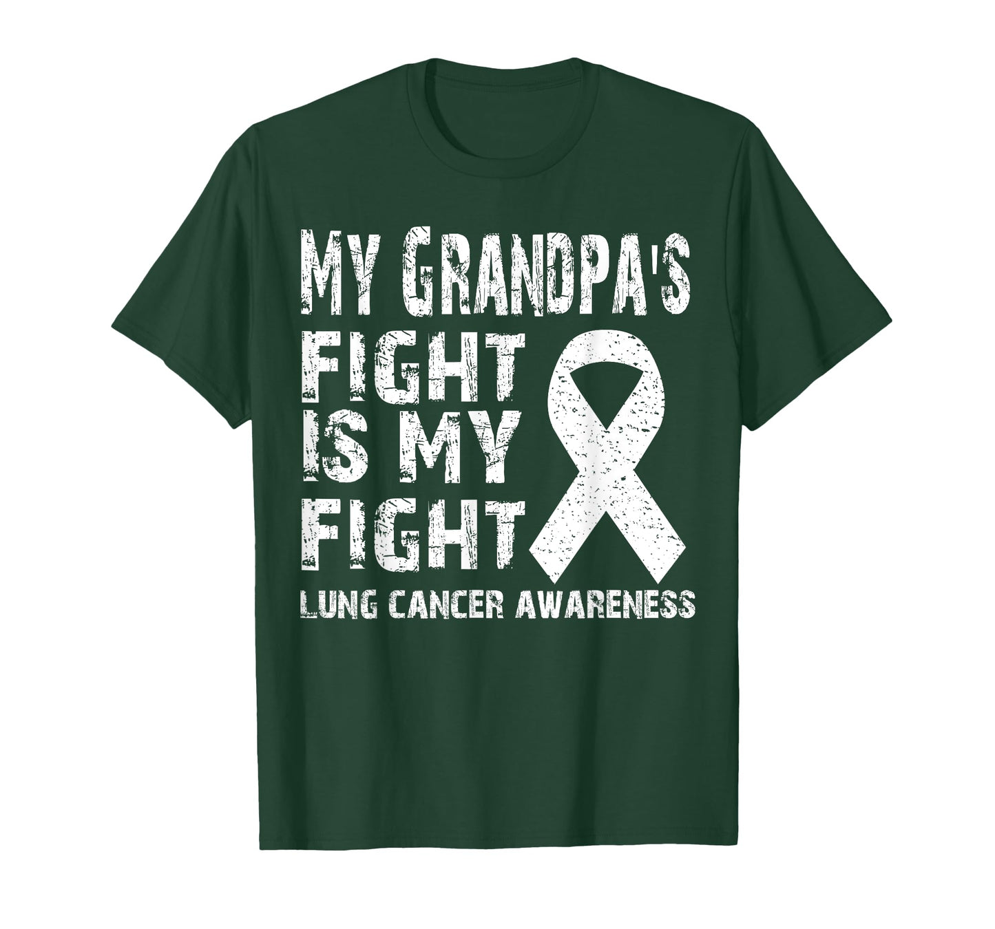 My grandpa's fight is my fight Lung cancer awareness shirts: T-Shirt