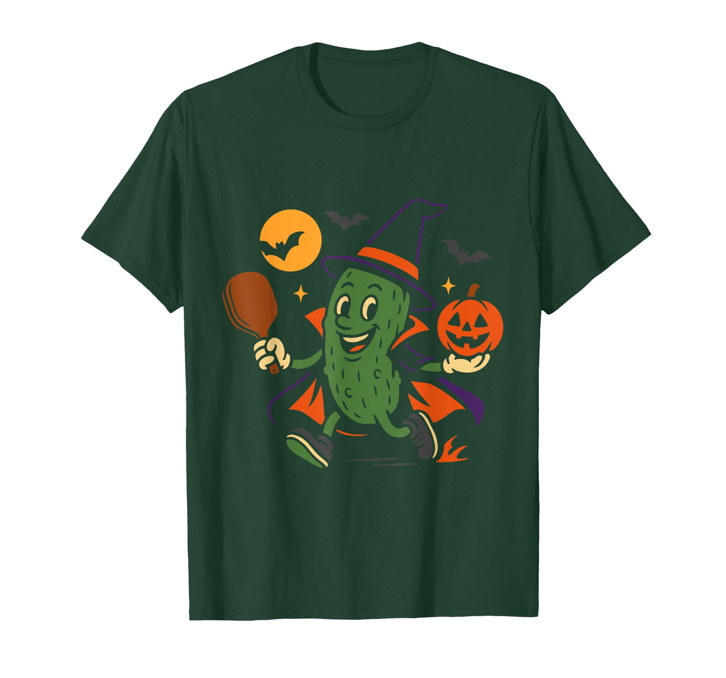 Pickleball Witch Halloween Funny Costume Design T-Shirt