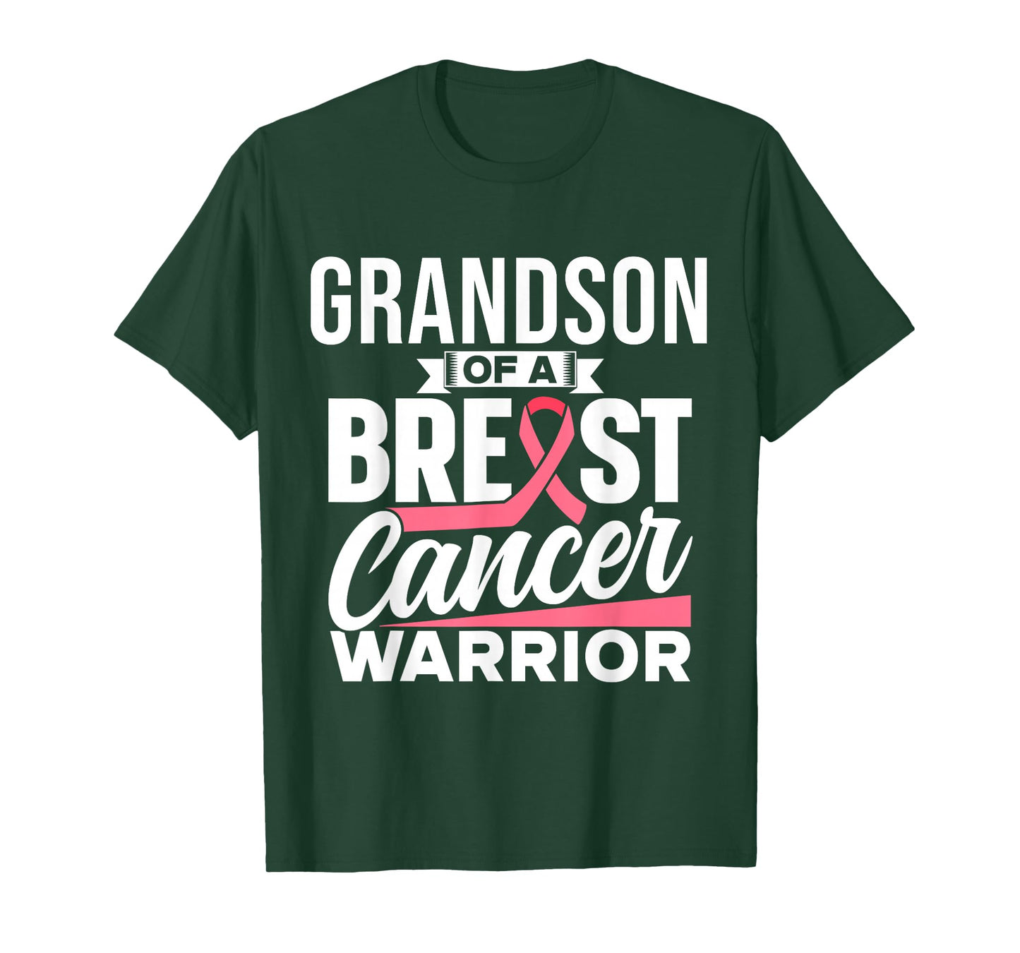 Grandson Of A Breast Cancer Warrior Support Breast Cancer T-Shirt