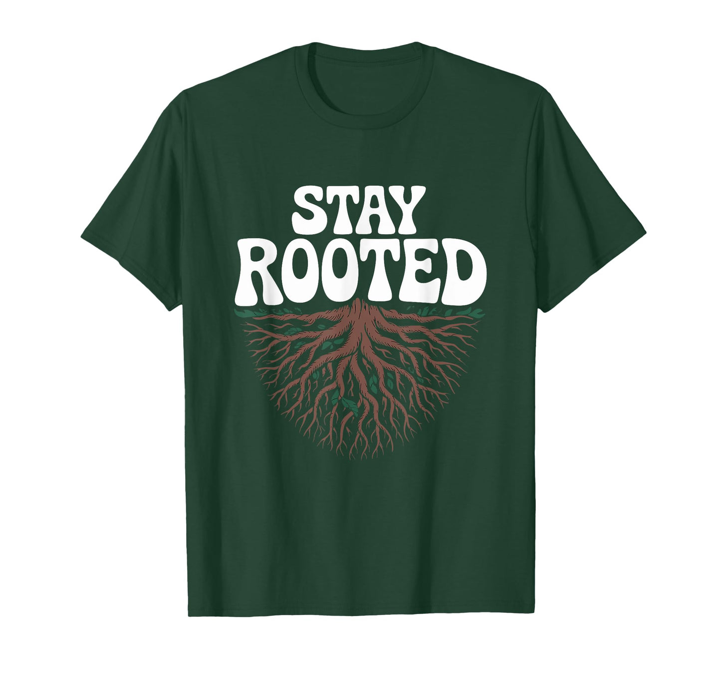 Stay Rooted Tree Roots Graphic Strength T-Shirt