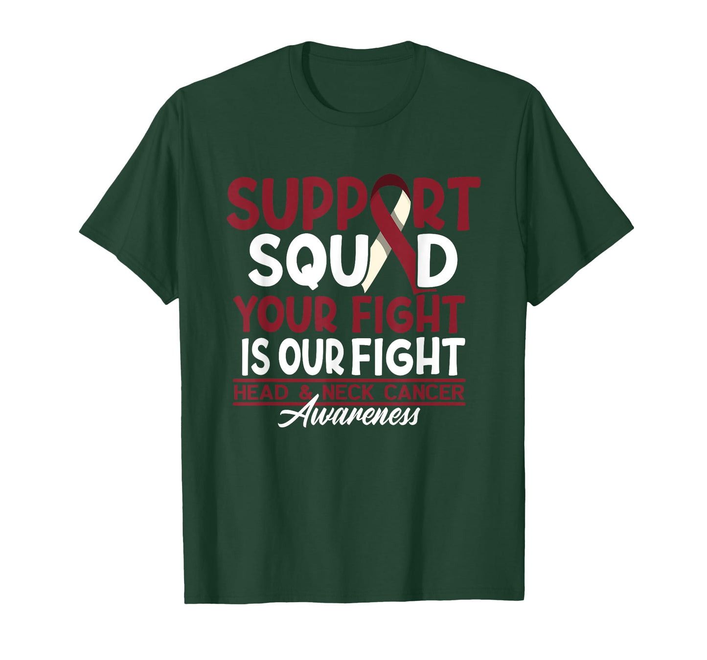 Support Awareness Squad I HNSCC Head And Neck Cancer T-Shirt
