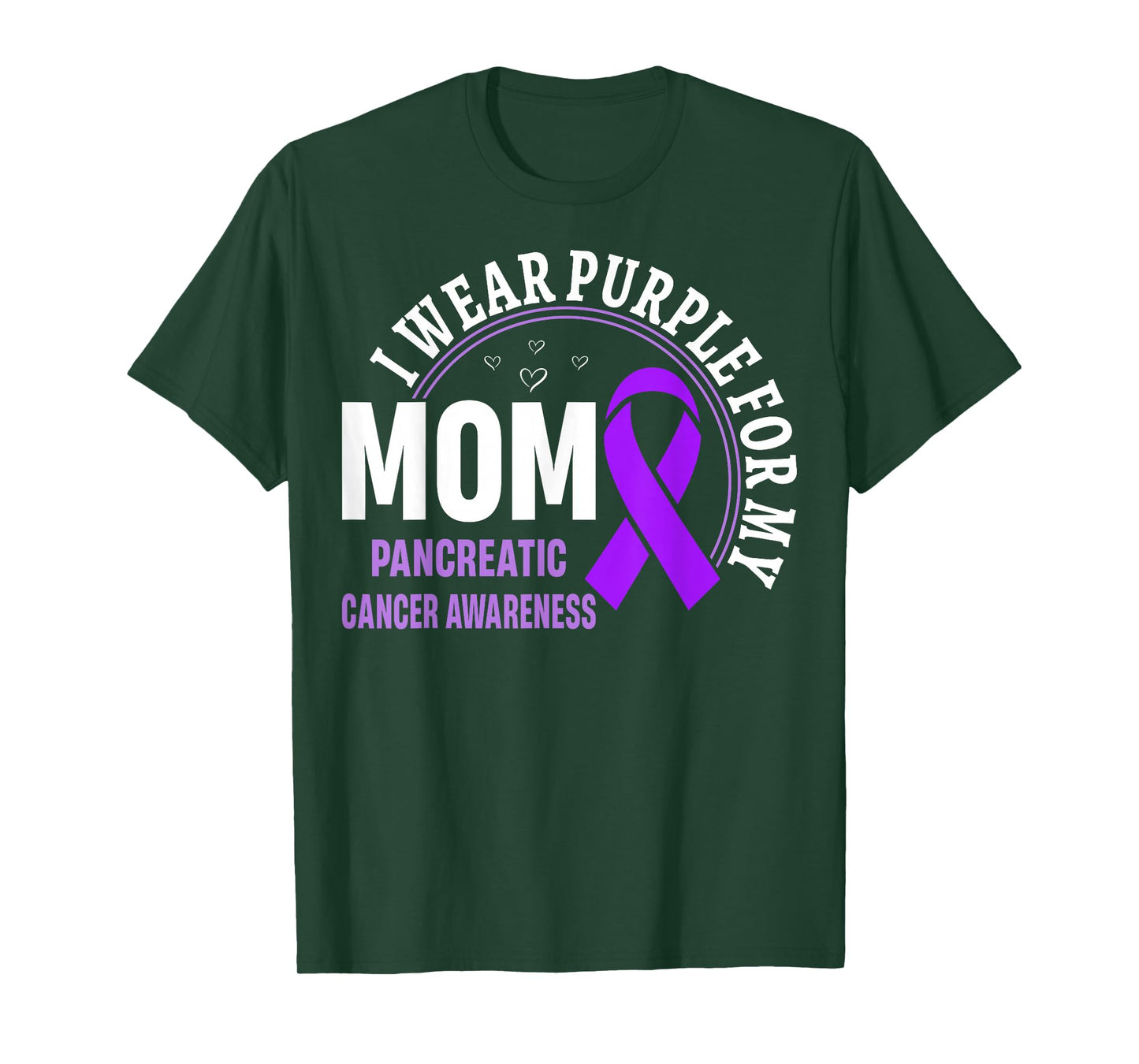 I Wear Purple for My Mom Pancreatic Cancer Awareness T-Shirt