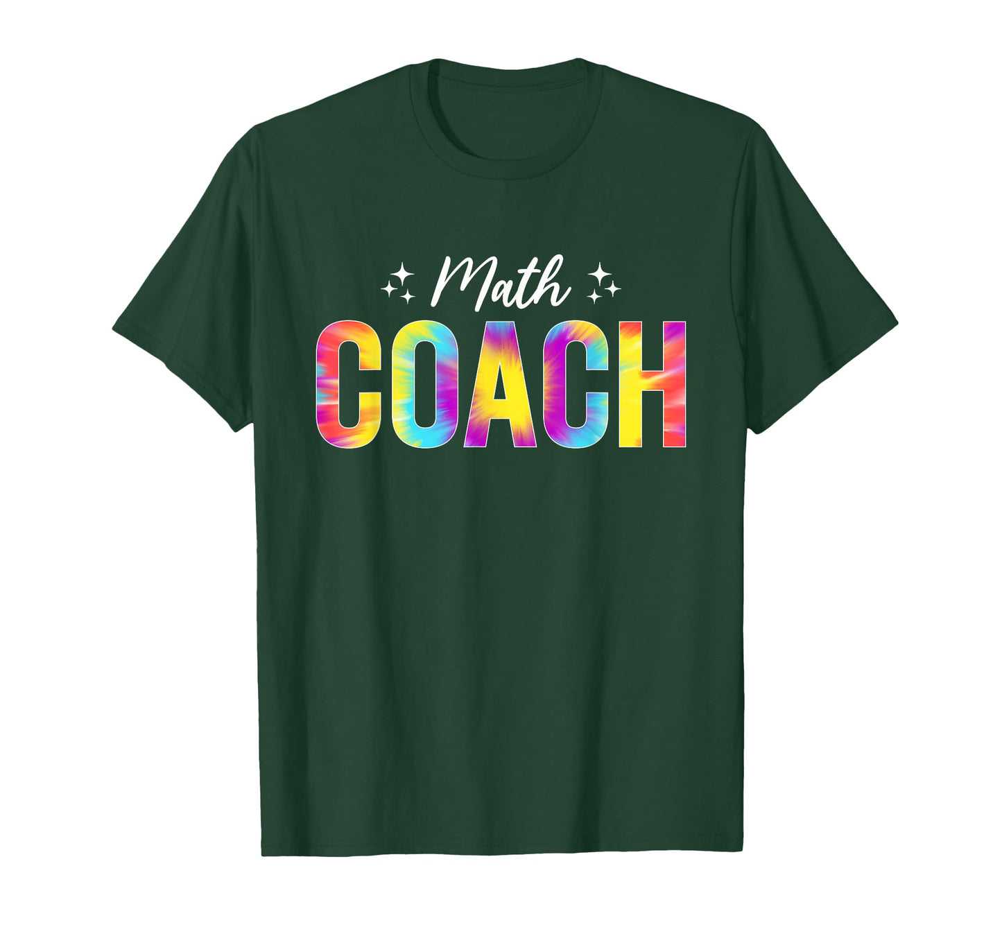 Math Coach Math Teacher Back to School Tie Dye T-Shirt