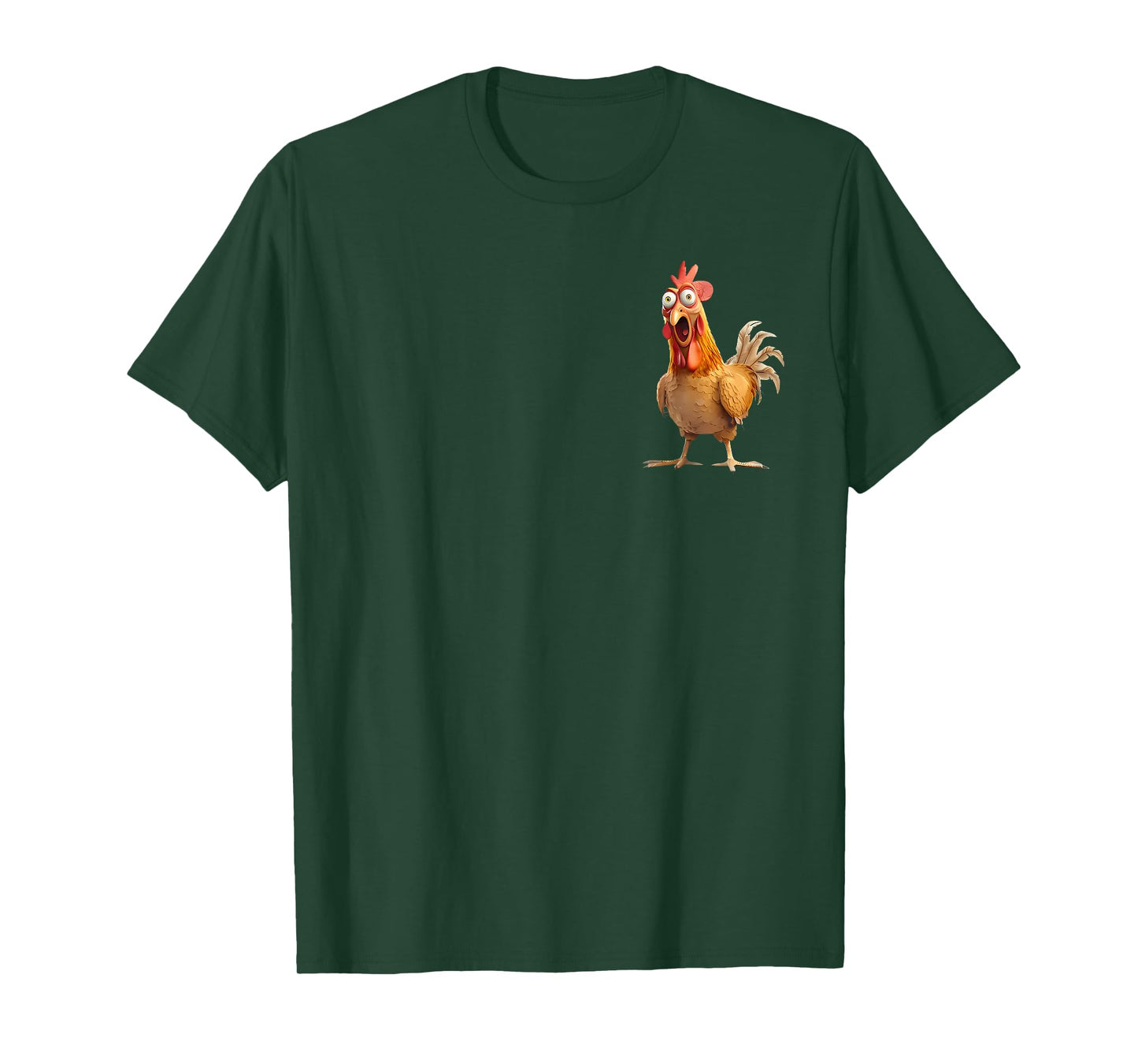 F-Caw-F Funny Chicken Humor Quote Rooster Meme 2 Side T-Shirt
