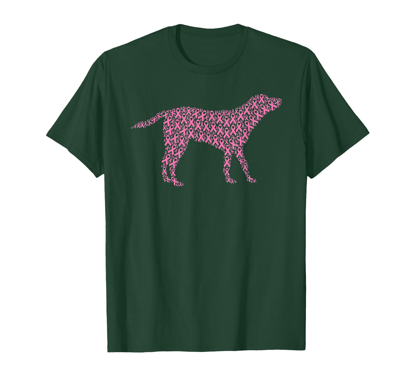 Breast Cancer Awareness Pink Ribbon & Survivor - Labrador T-Shirt