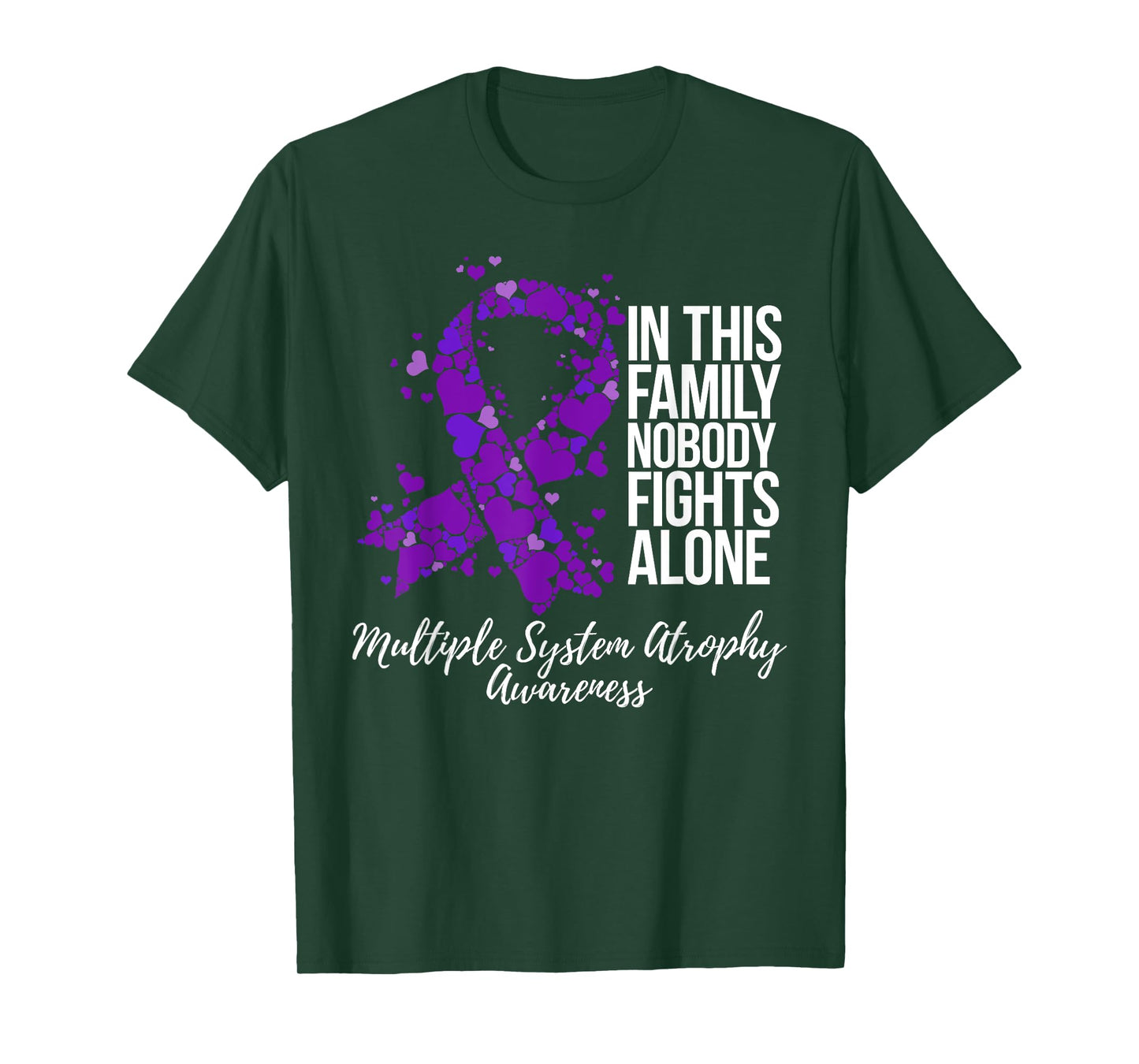 Family Support Multiple System Atrophy Awareness T-Shirt