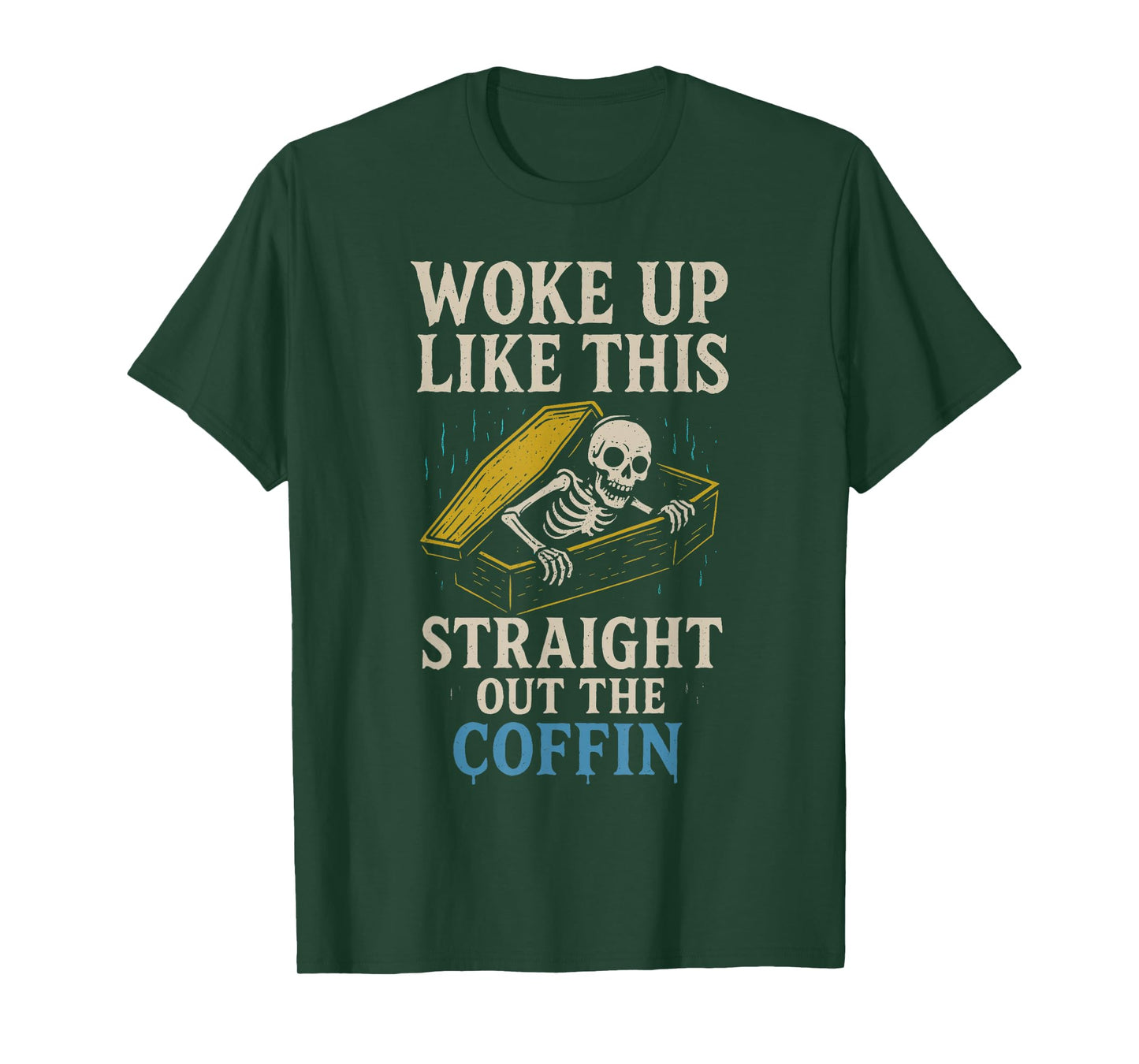 Straight Out of Coffin Halloween Spooky Haunted Season T-Shirt