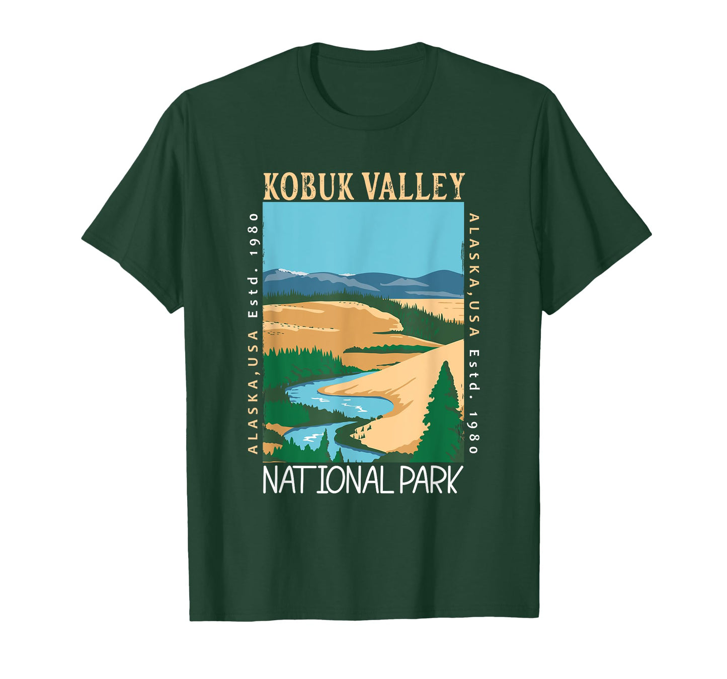 Kobuk Valley National Park Alaska Distressed Vintage T-Shirt