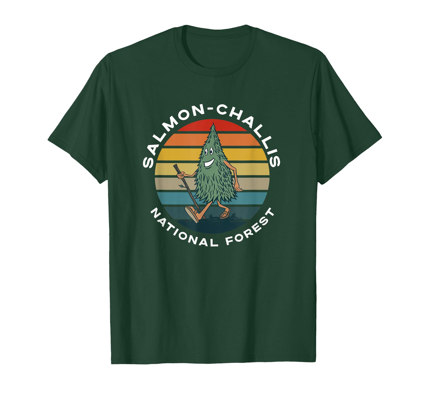 Hiking Tree Salmon-Challis National Forest Idaho Camping T-Shirt
