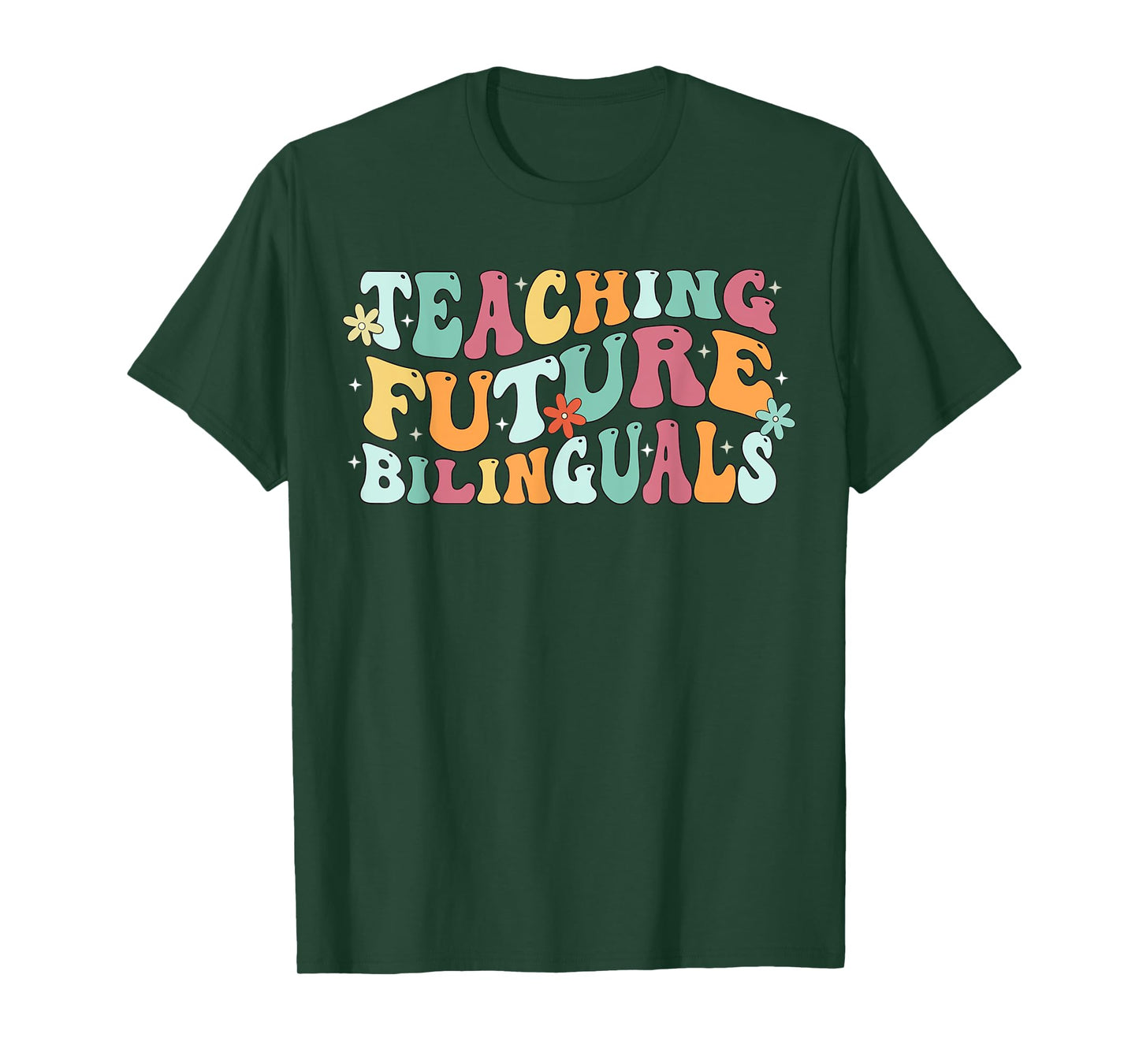 Retro Groovy Maestra Funny Spanish Teacher Bilingual Women T-Shirt