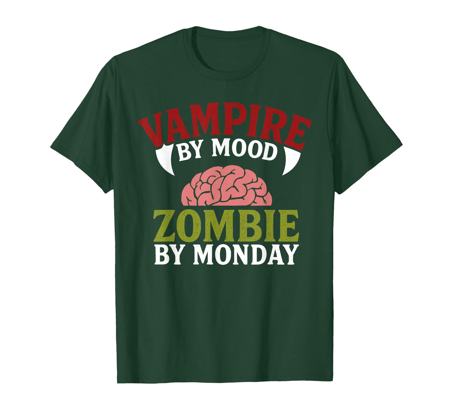 Vampire Zombie Halloween Spooky Haunted Season Celebration T-Shirt