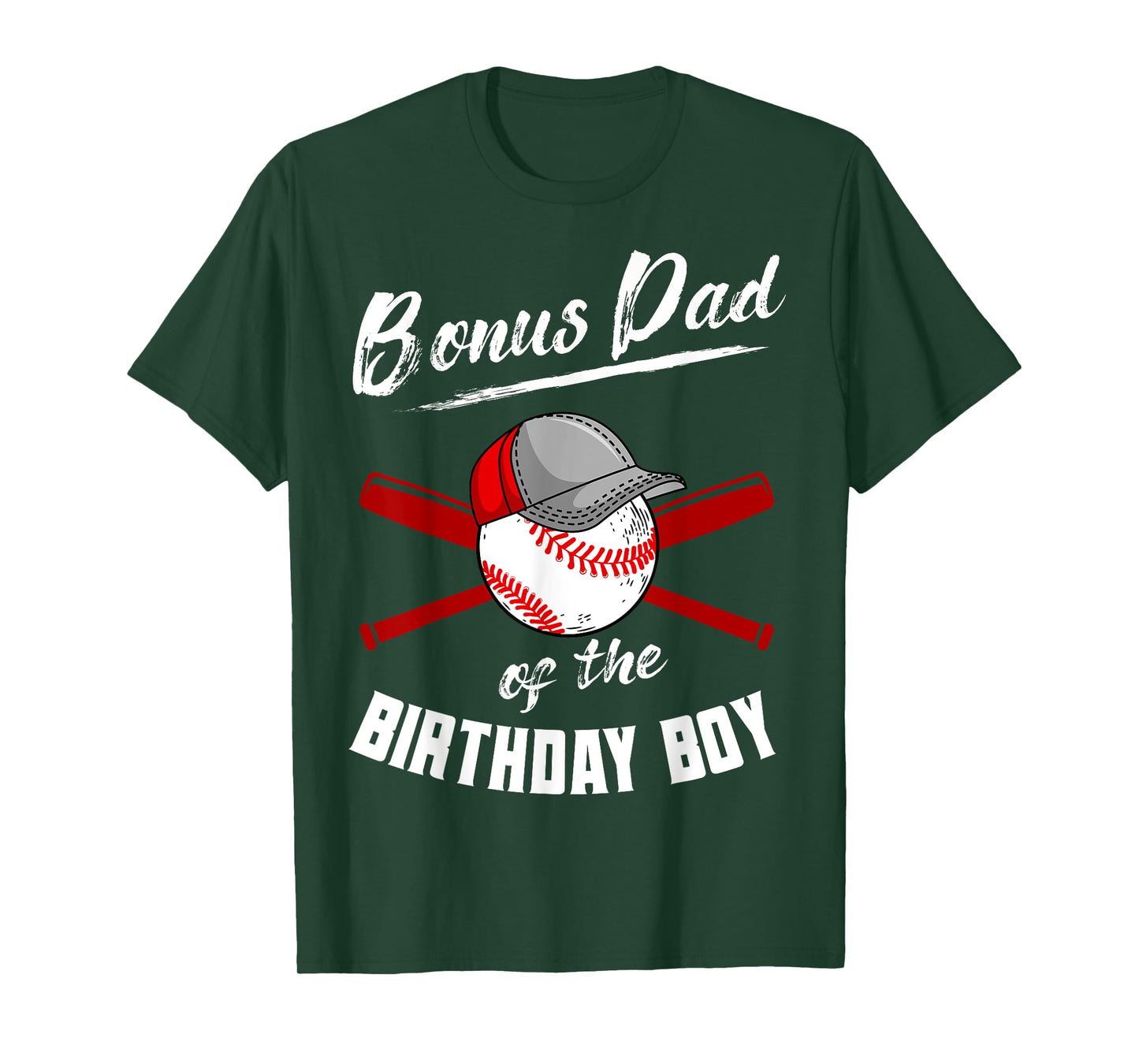 Bonus Dad Of The Birthday Boy Baseball Bday Party T-Shirt